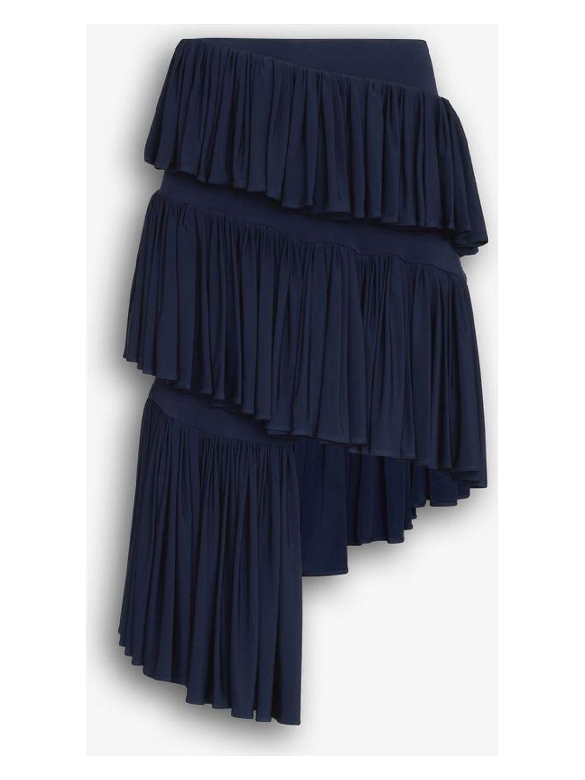 ALAIA jersey spiral skirt ジャージー スパイラル スカート Alaïa Spiral Jersey Mini Skirt | Blue | FARFETCH