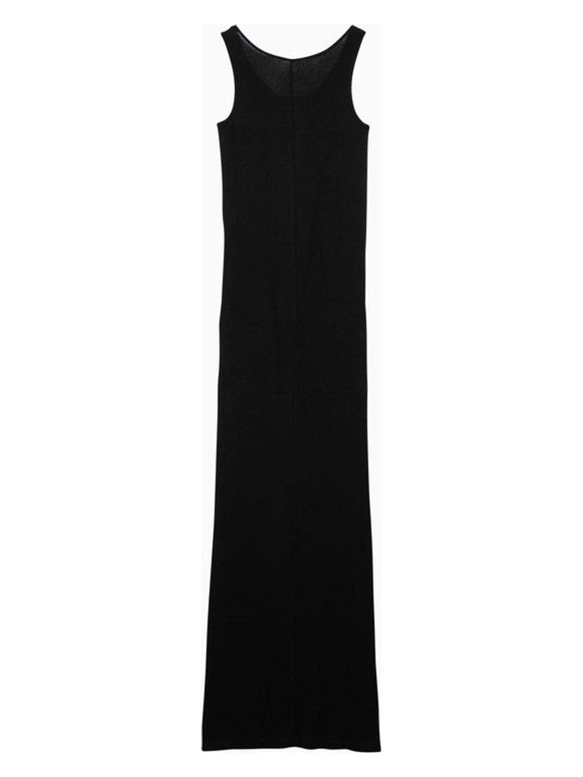 ワンピースその他 Ami Paris Black cotton long dress with buttons Ami Paris Cotton Long Dress With Buttons in Black | Lyst