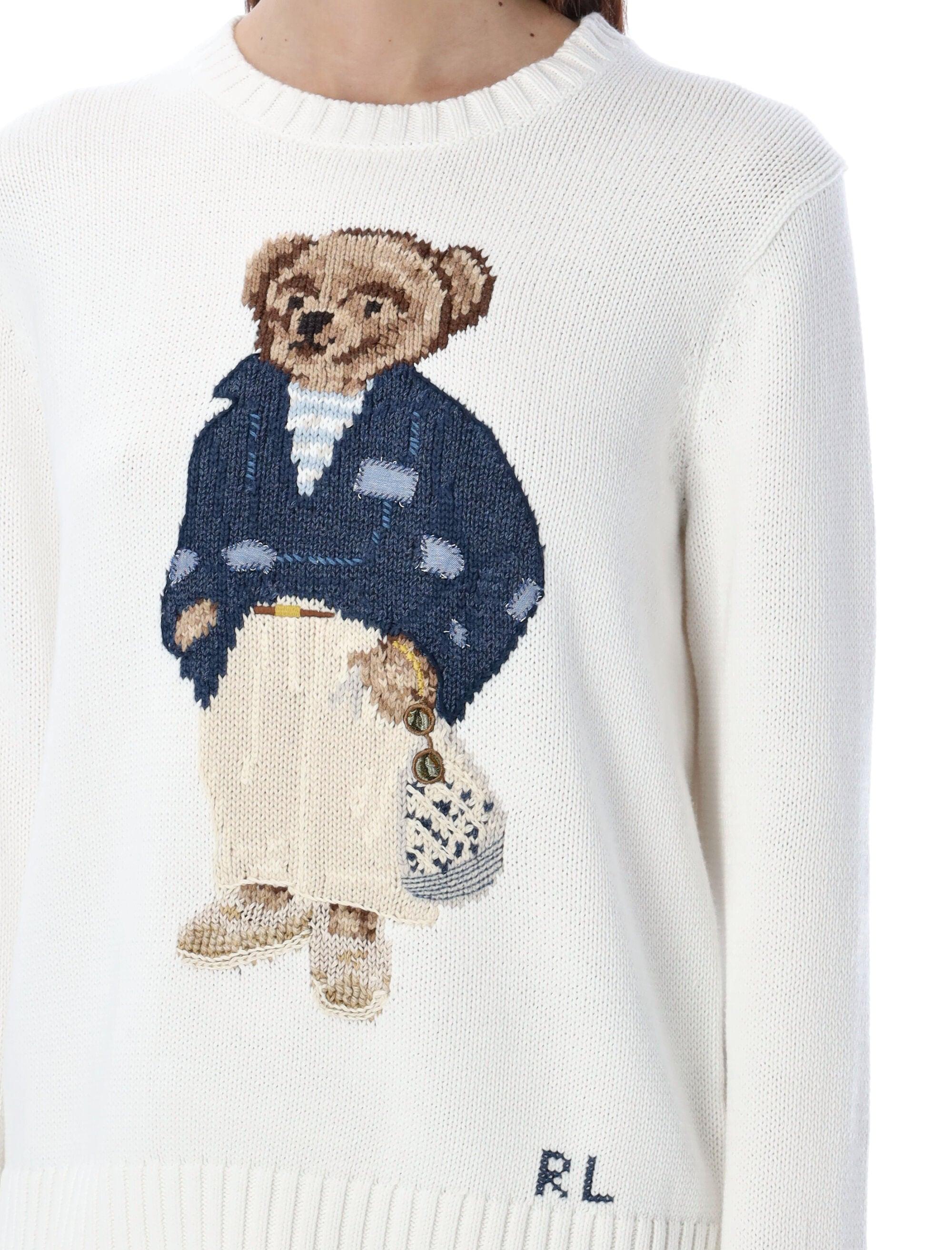 Polo Ralph Lauren Polo Bear Sweater in Gray | Lyst