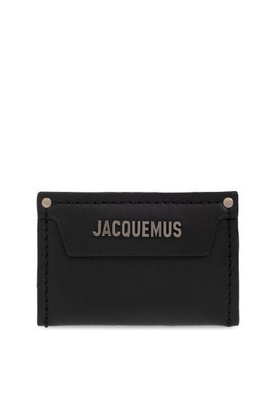 Le Porte Poche Meunier Wallet With A Strap in Black - Jacquemus