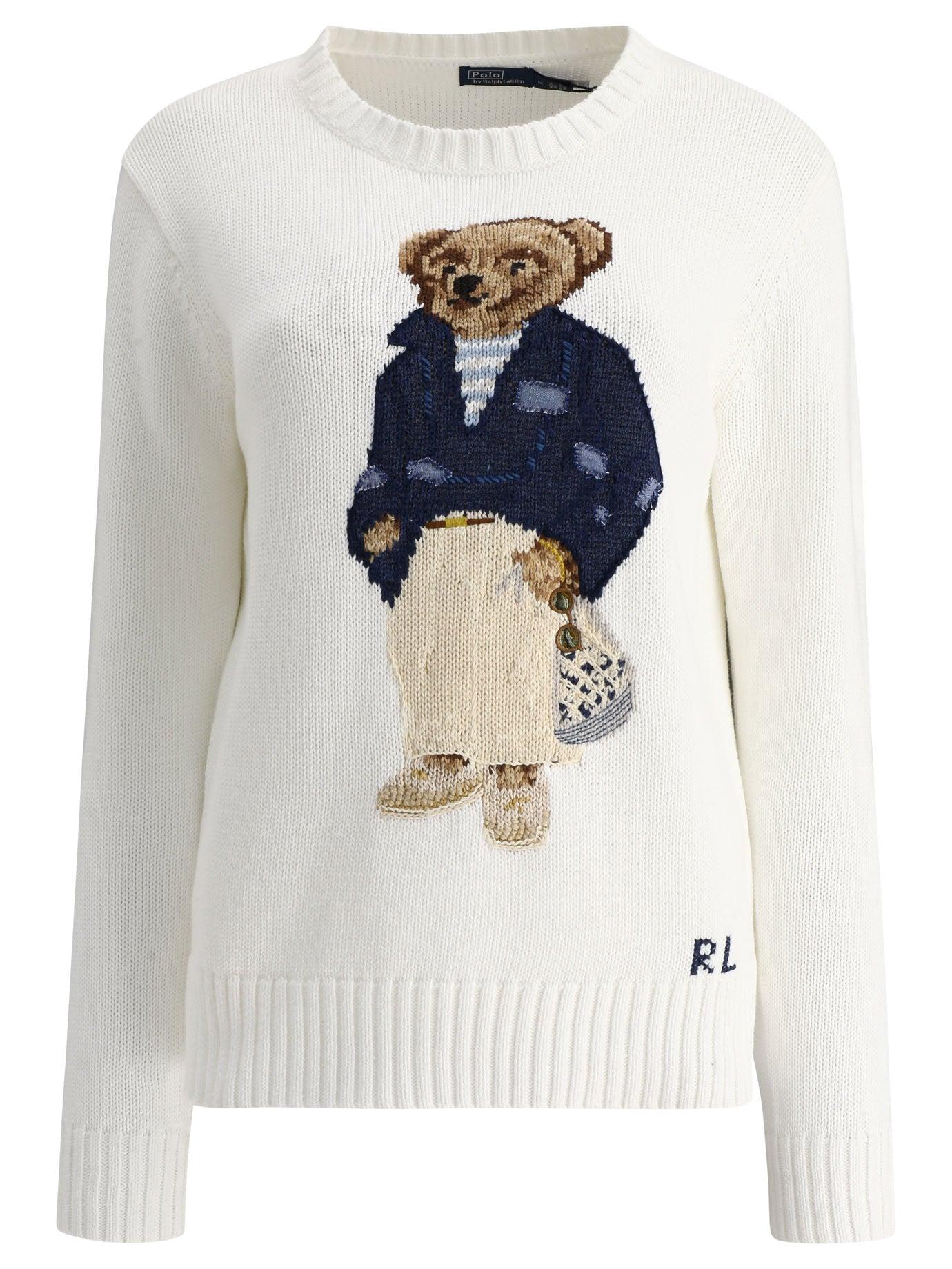 Polo Ralph Lauren "polo Bear" Sweater in White | Lyst