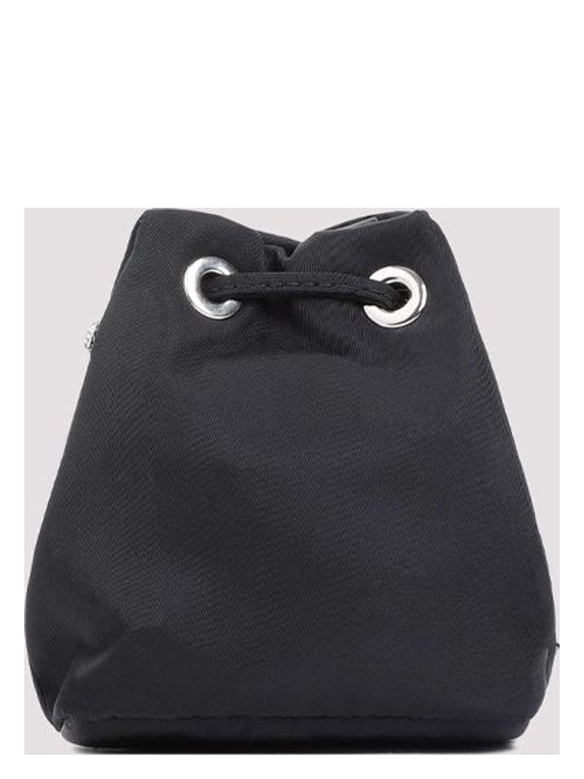 クラッチバッグ PRADA BLACK NYLON MINI POUCH WITH CRYSTALS Prada Nylon Mini Pouch With Crystals in Black | Lyst