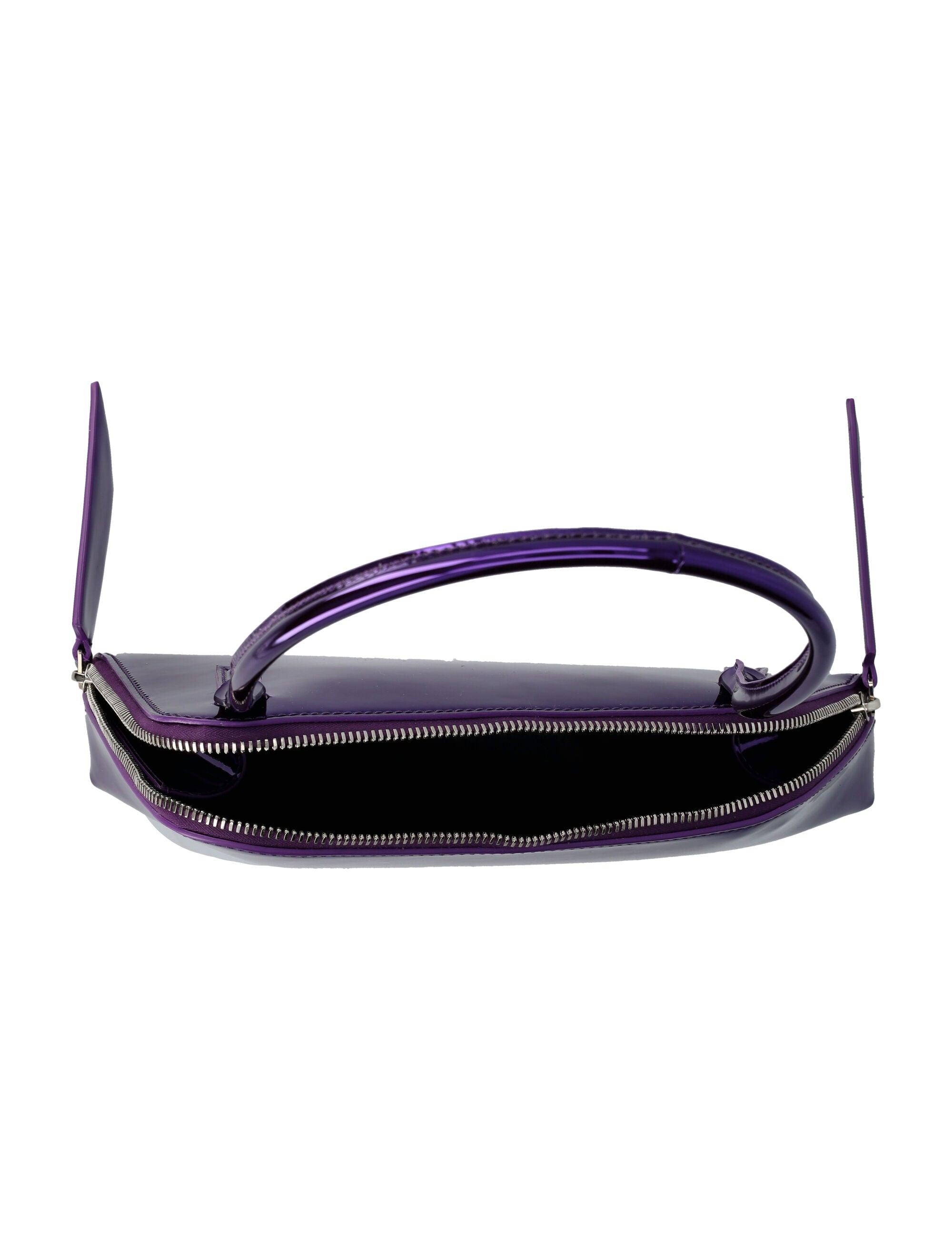 The Attico Sunrise Shoulder Bag in Purple