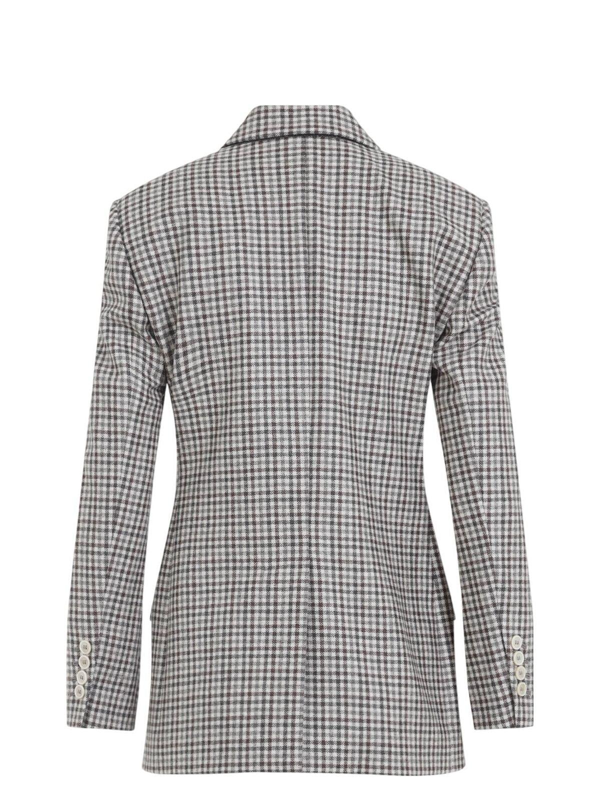 ジャケット BRUNELLO CUCINELLI Brunello Cucinelli Vichy Jacket Brunello Cucinelli Vichy Wool Jacket – Elegant & Versatile