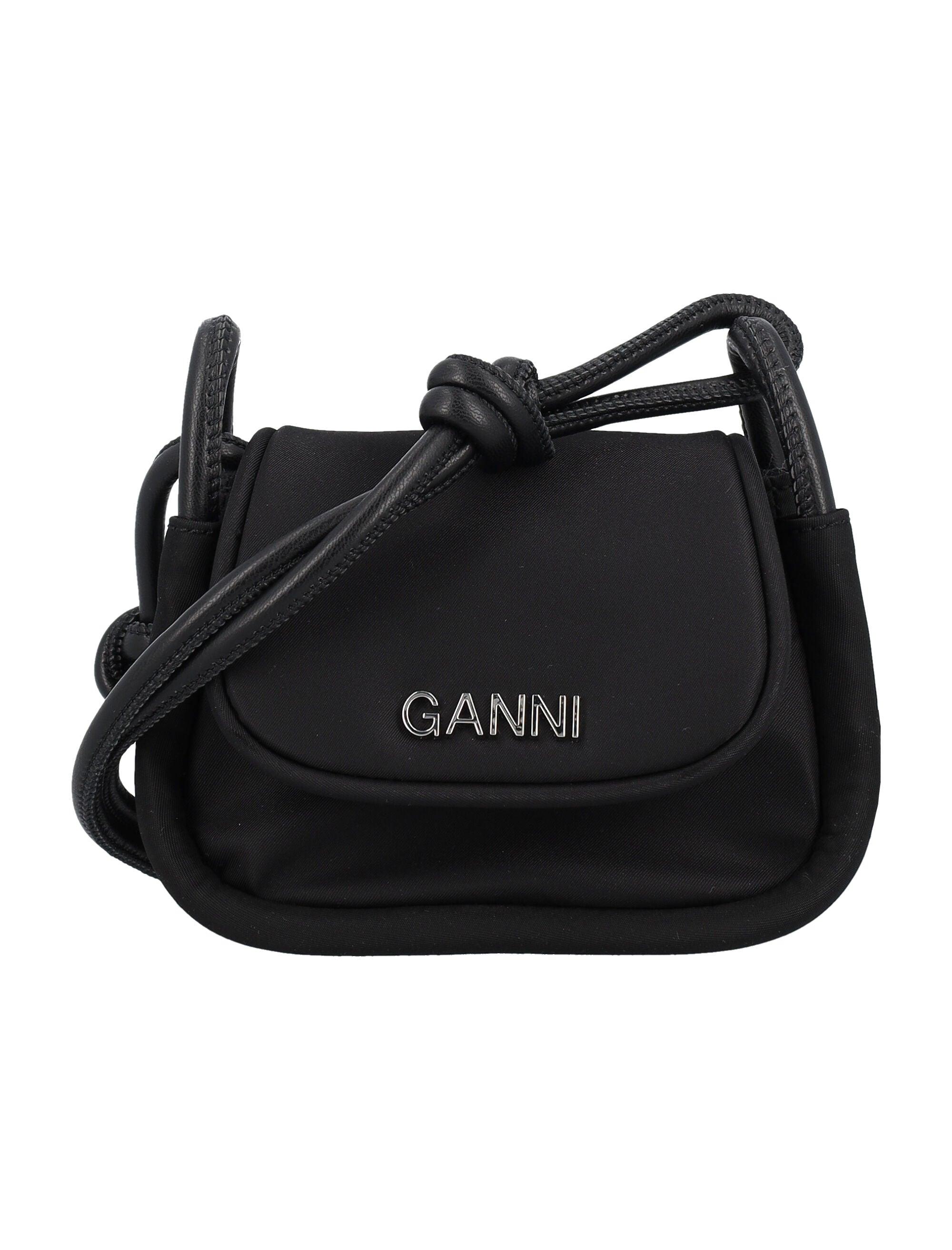 ☆GANNI☆BLACK KNOT FLAP OVER BAG トートバッグ 送料関税込☆GANNI☆KNOT FLAP OVER BAG トートバッグ☆ブラック