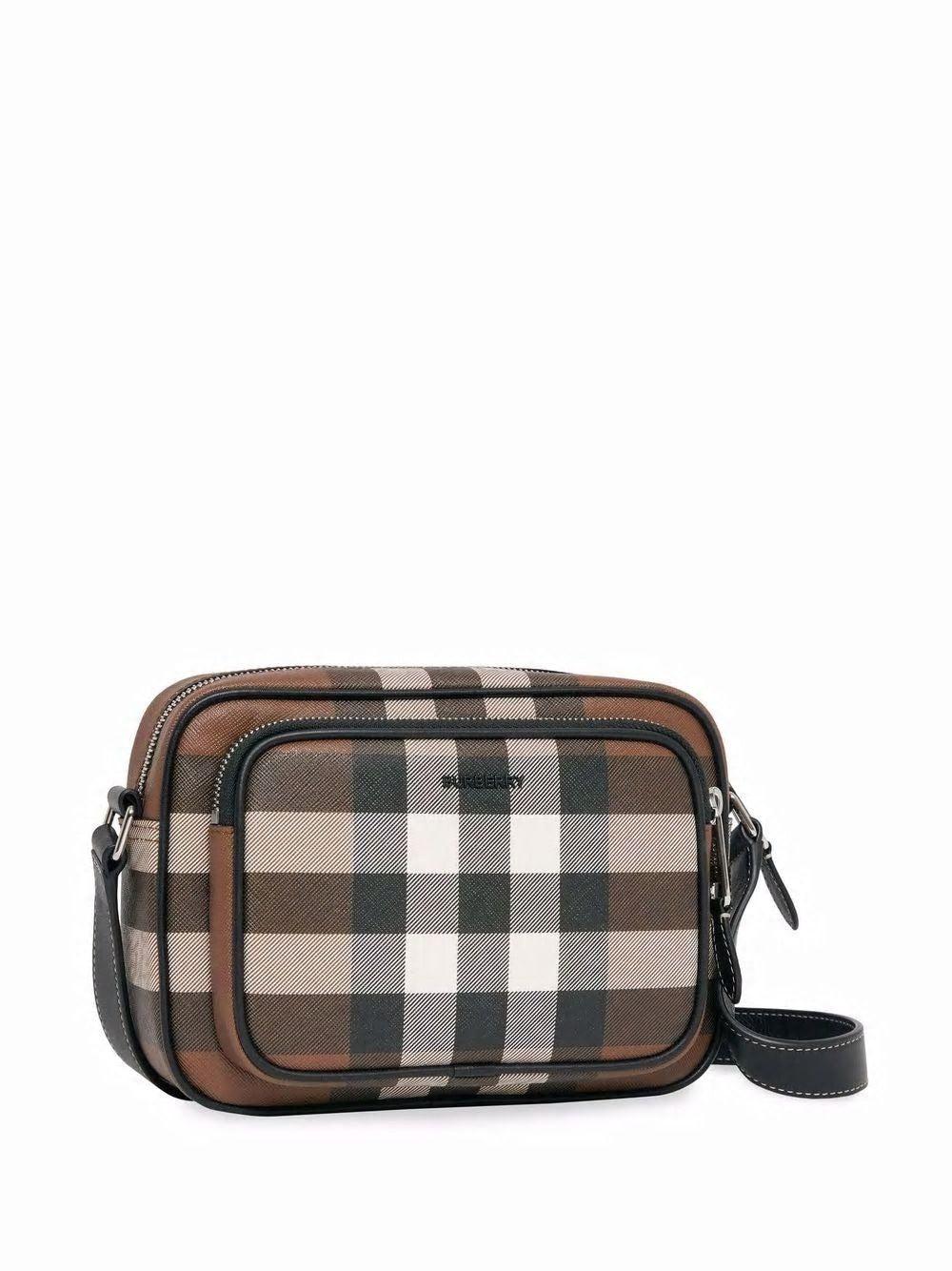 Burberry Check Fabric Crossbody Bag