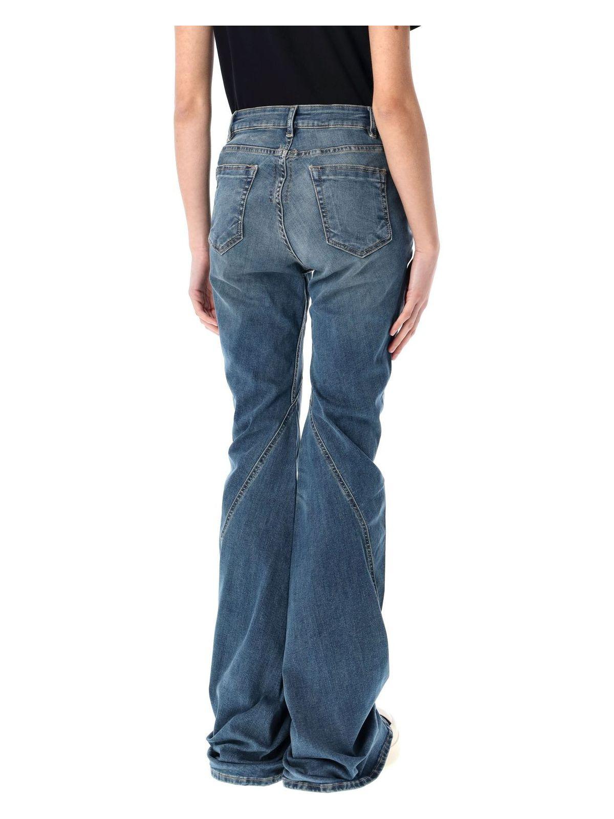 【RICK OWENS】Drkshdw Bias Bootcut ジーンズ ブルー BIAS BOOTCUT - MACHUS