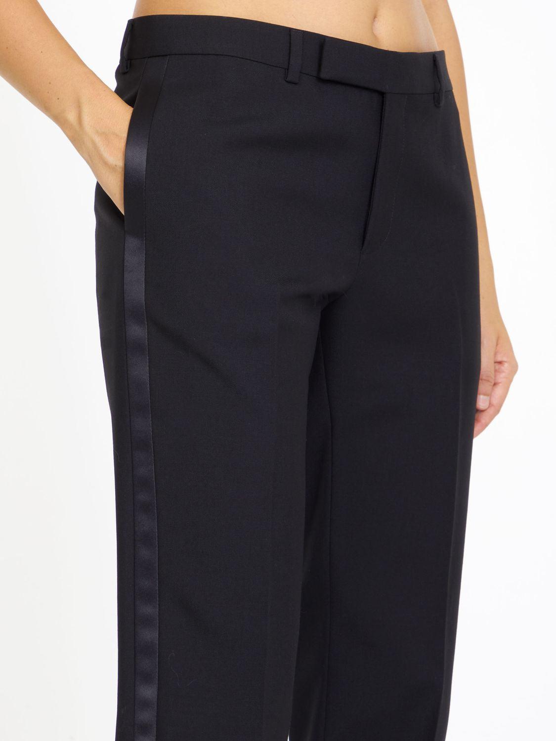 モダンクラシック▼Dylan Tux Pants▼CELINE dylan tux pants in wool and mohair - BLACK | CELINE