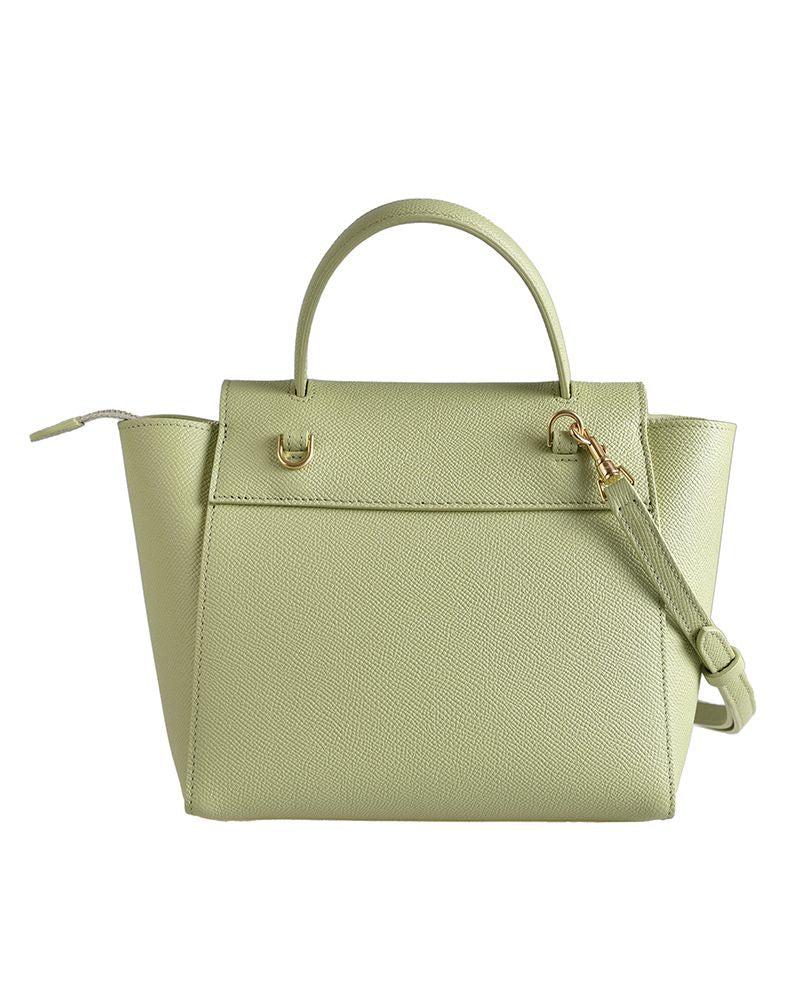 Celine Belt Bag Nano color Green Ladies handbag Leather used from