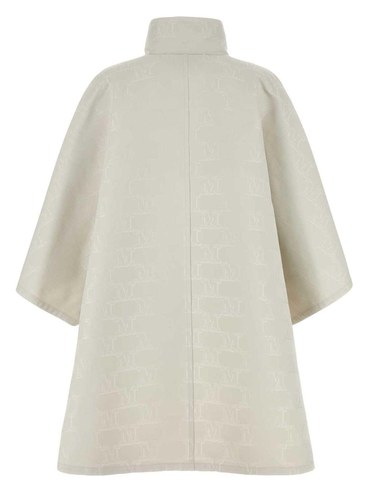 コート MAX MARA Chalk Jacquard Cape max-mara-White-Chalk-Jacquard-