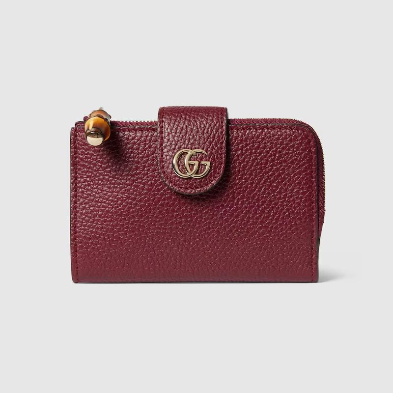 Gucci Mini Gg Marmont Wallet in Red Lyst UK