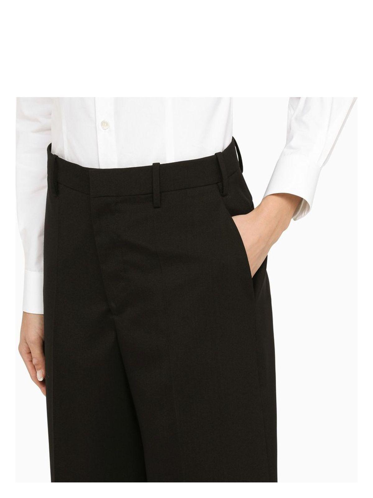 パンツ MARNI BLACK WOOL PALAZZO TROUSERS Marni Wool Palazzo Trousers in Black | Lyst