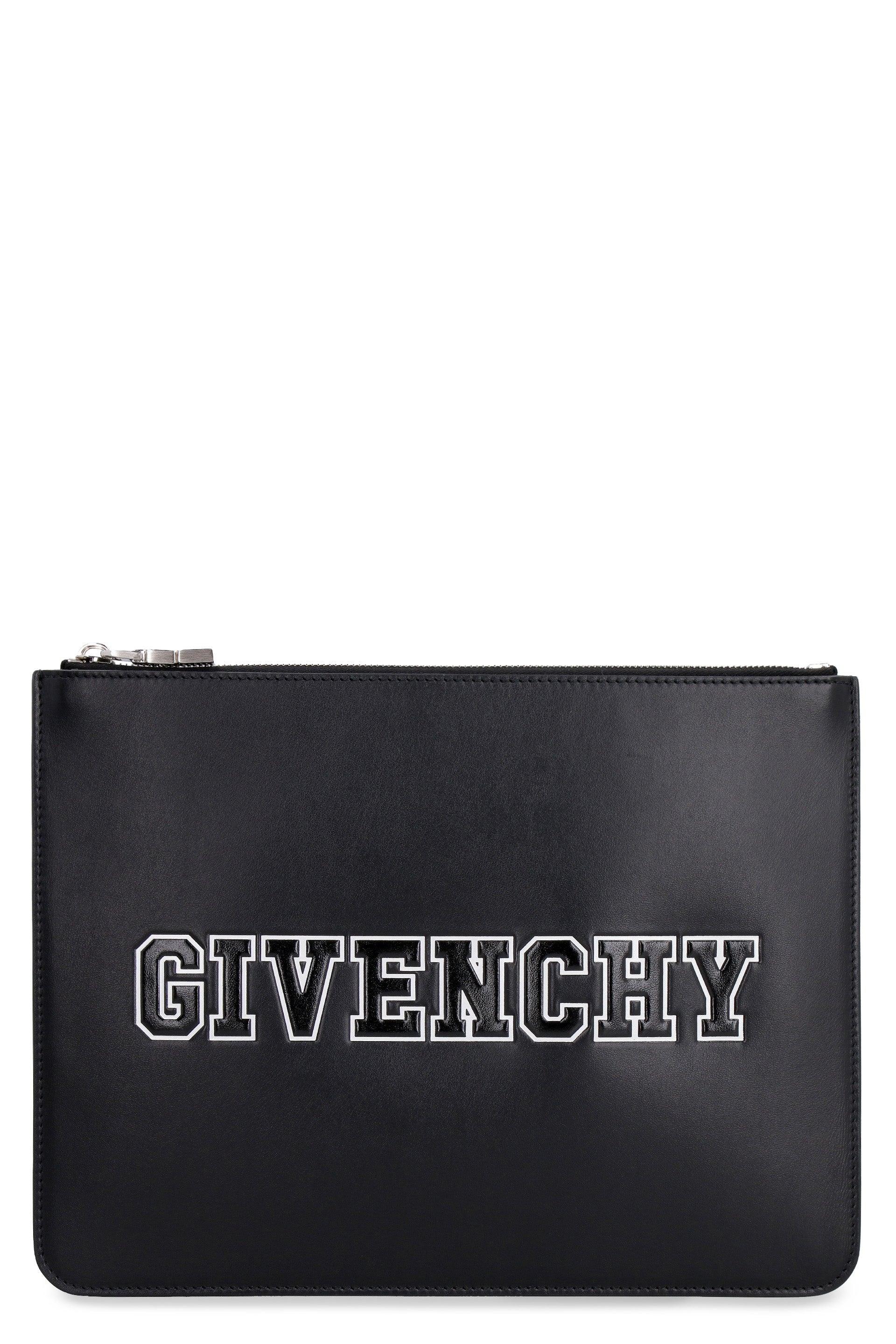Givenchy Leather Flat Pouch in Black for Men | Lyst
