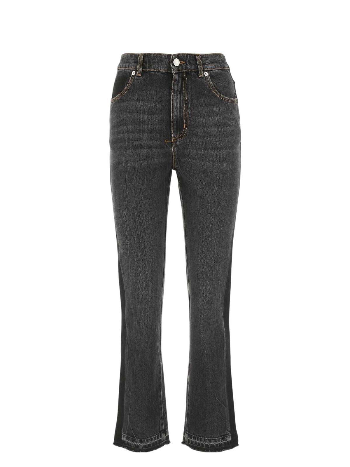 デニム・ジーパン MCQUEEN Jeans asymmetric closure Black McQueen - Slim fit jeans black - The Corner