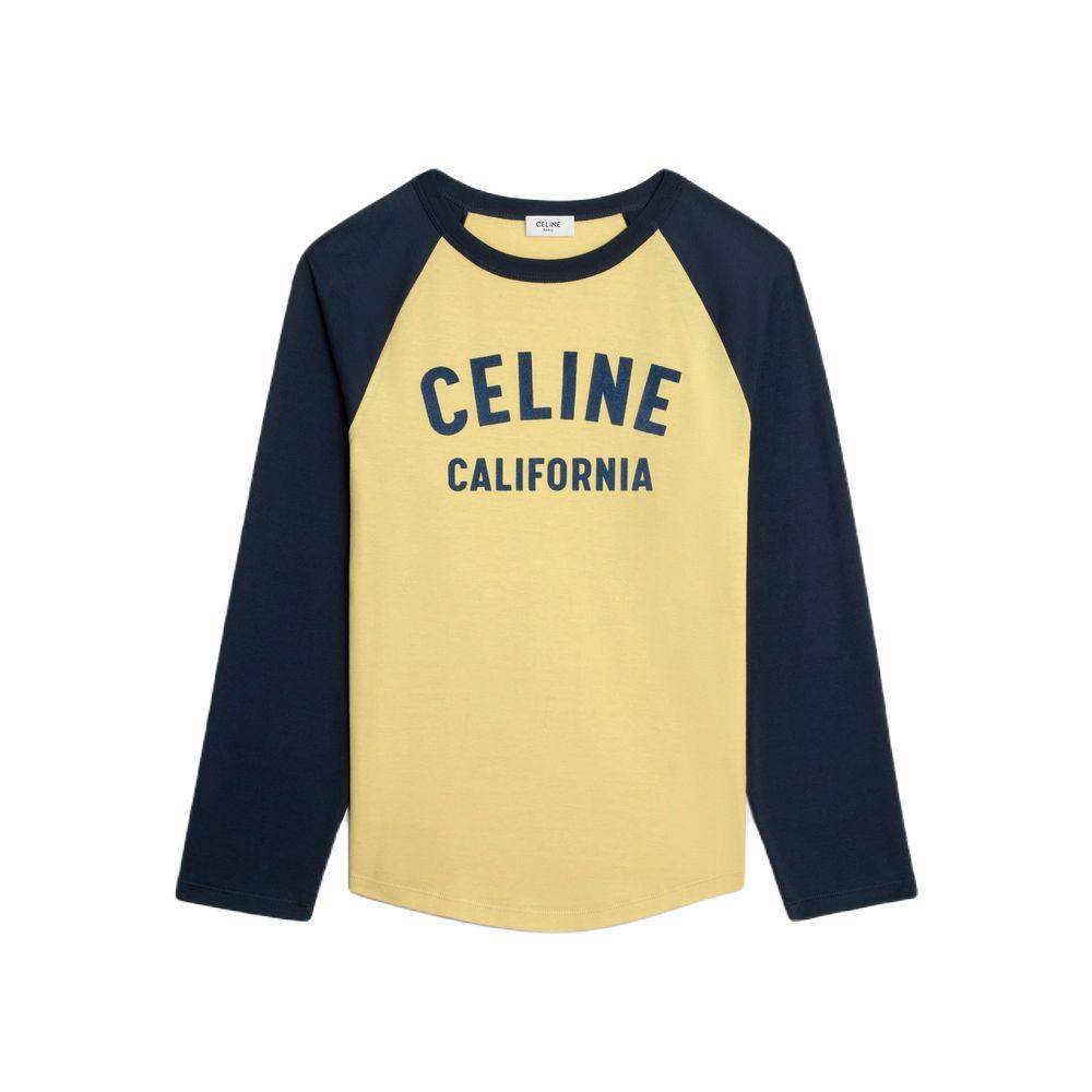 Celine 70s California T-shirt In Cotton Jersey in Blue