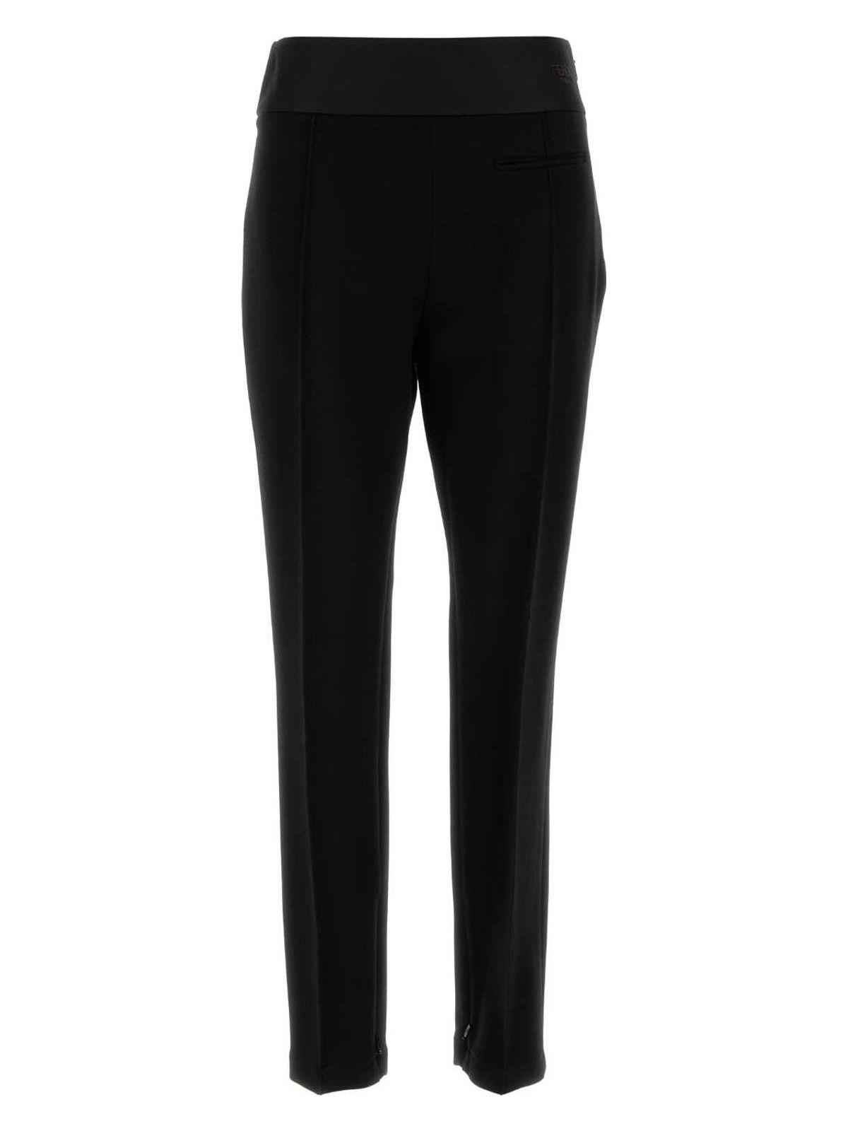 【送料&関税込】Fendi Black Stretch Cady Pant Fendi Stretch Cady Pant in Black | Lyst
