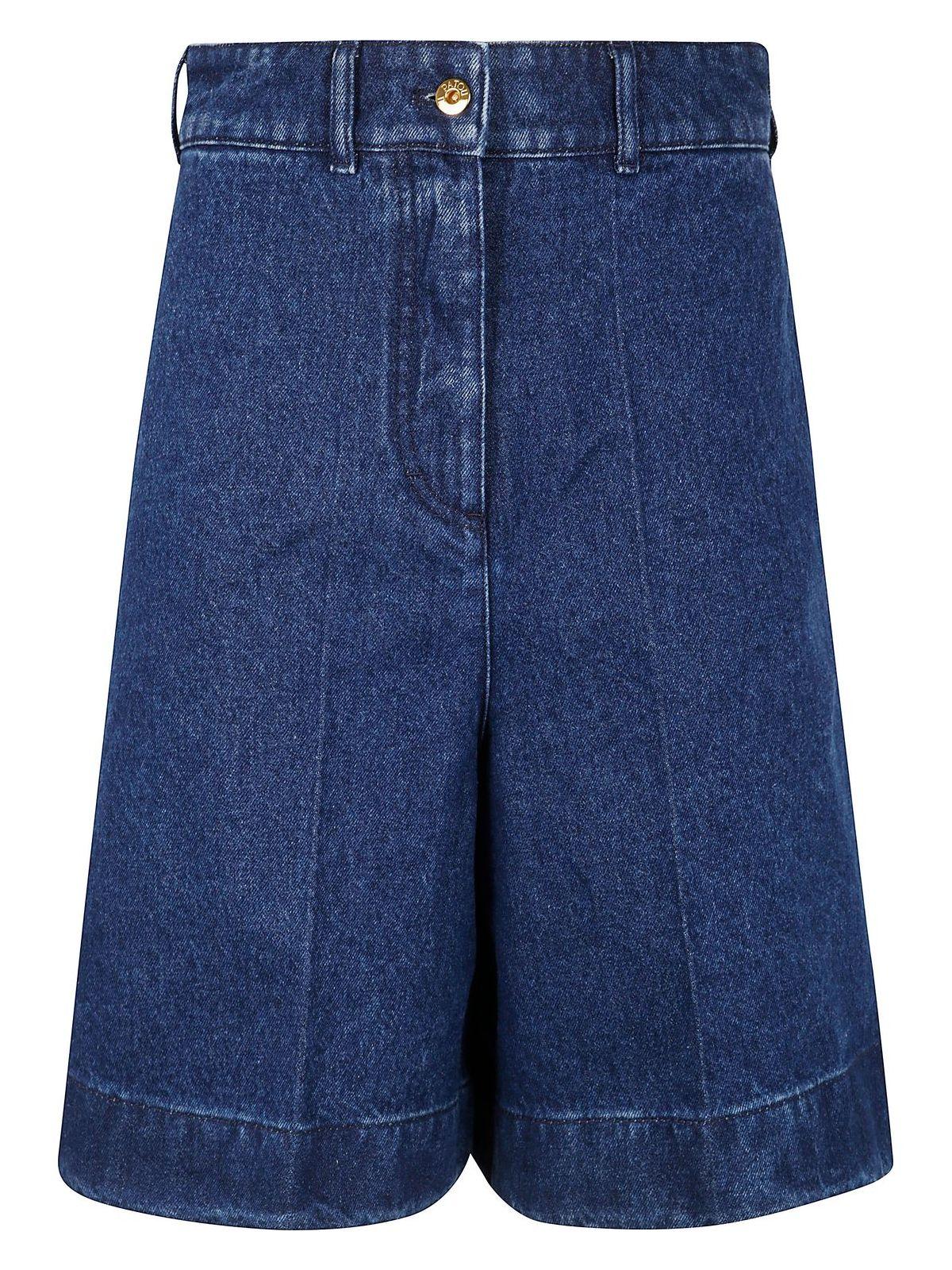 Patou Denim Bermuda Shorts in Blue | Lyst