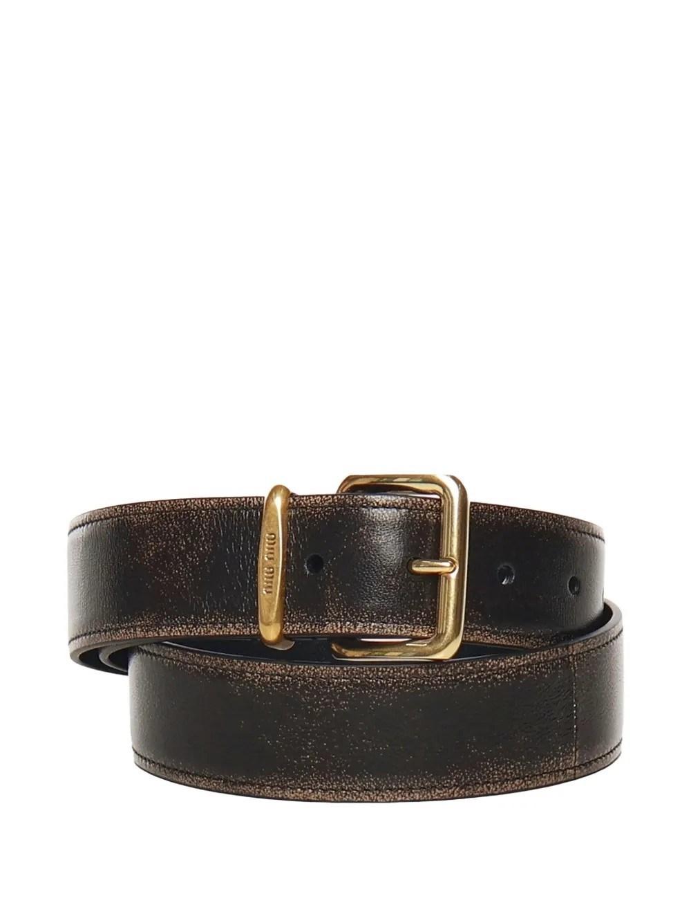 ベルト Miu Miu Dark Brown Suede Belt Miu Miu Dark Brown Suede Belt | italist
