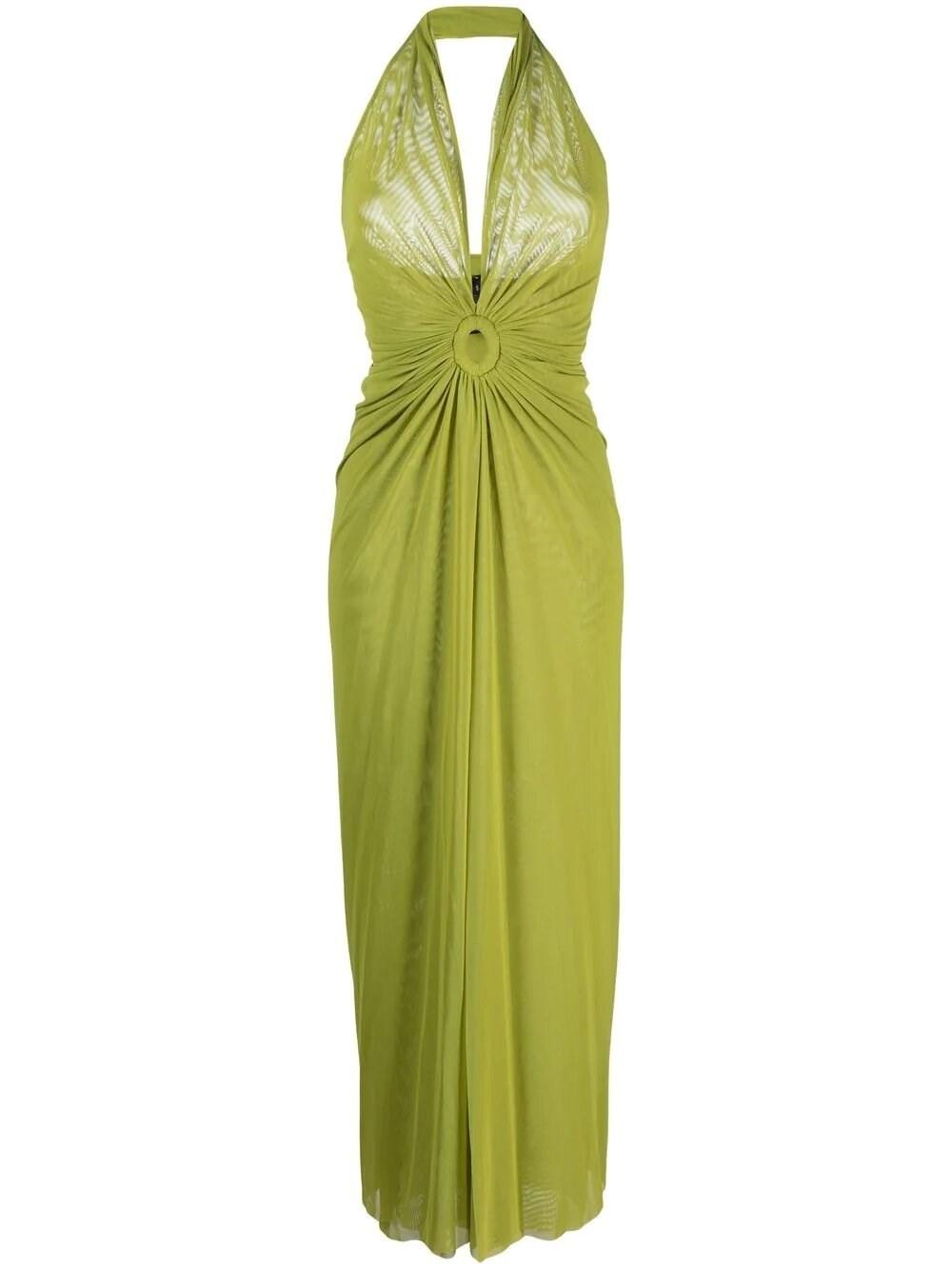 Fisico Backless Dress in Green Lyst