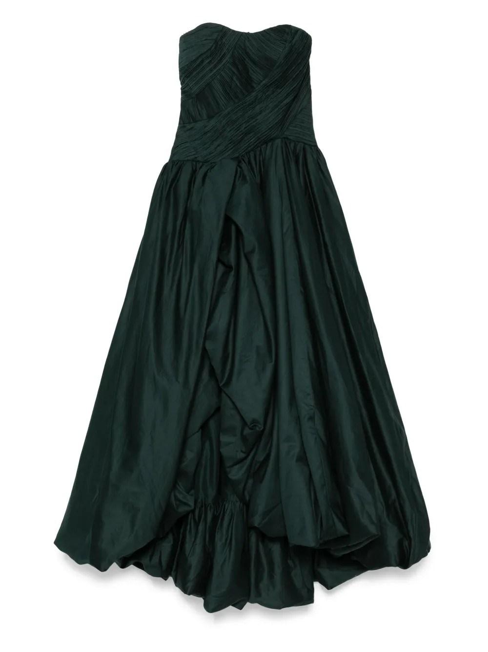 chicken potatoes and green beans italian dressing Off White Strapless Bubble Hem Ruched Mini Dress main image 1