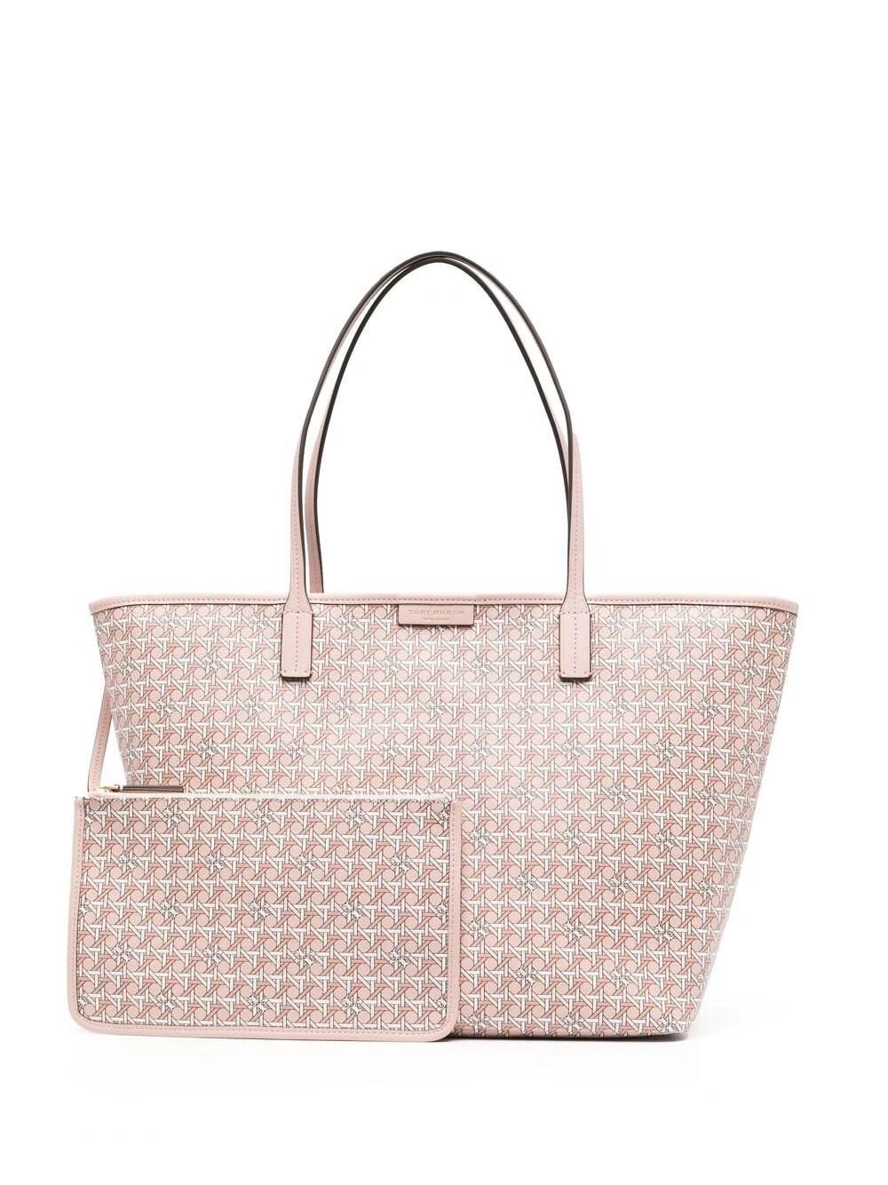 Tory Burch Pink Ever-ready Zip Tote Bag - Women's - Canvas/artificial  Leather | Lyst