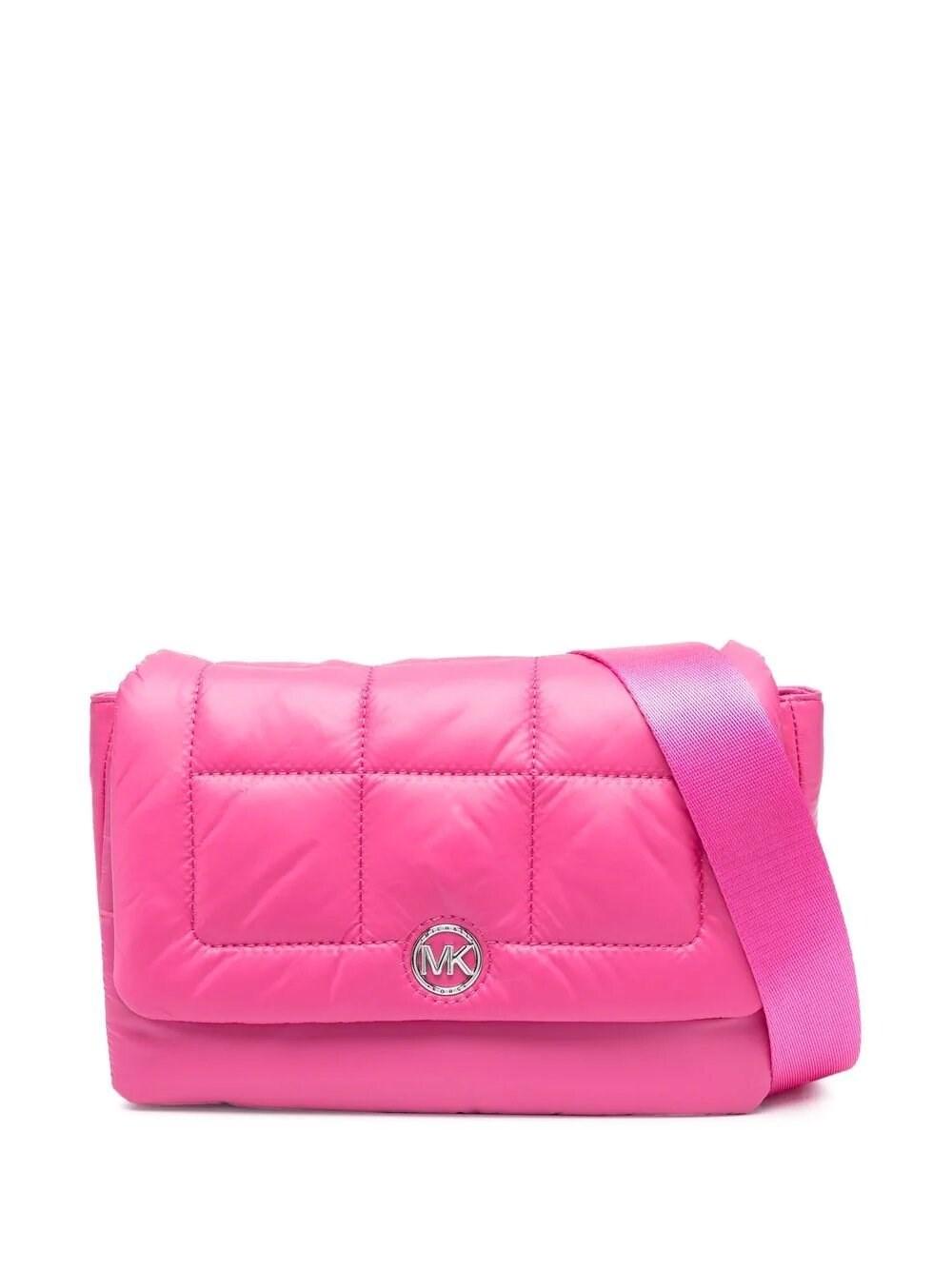 MICHAEL Michael Kors Quilted Shoulder Bag in Pink | Lyst