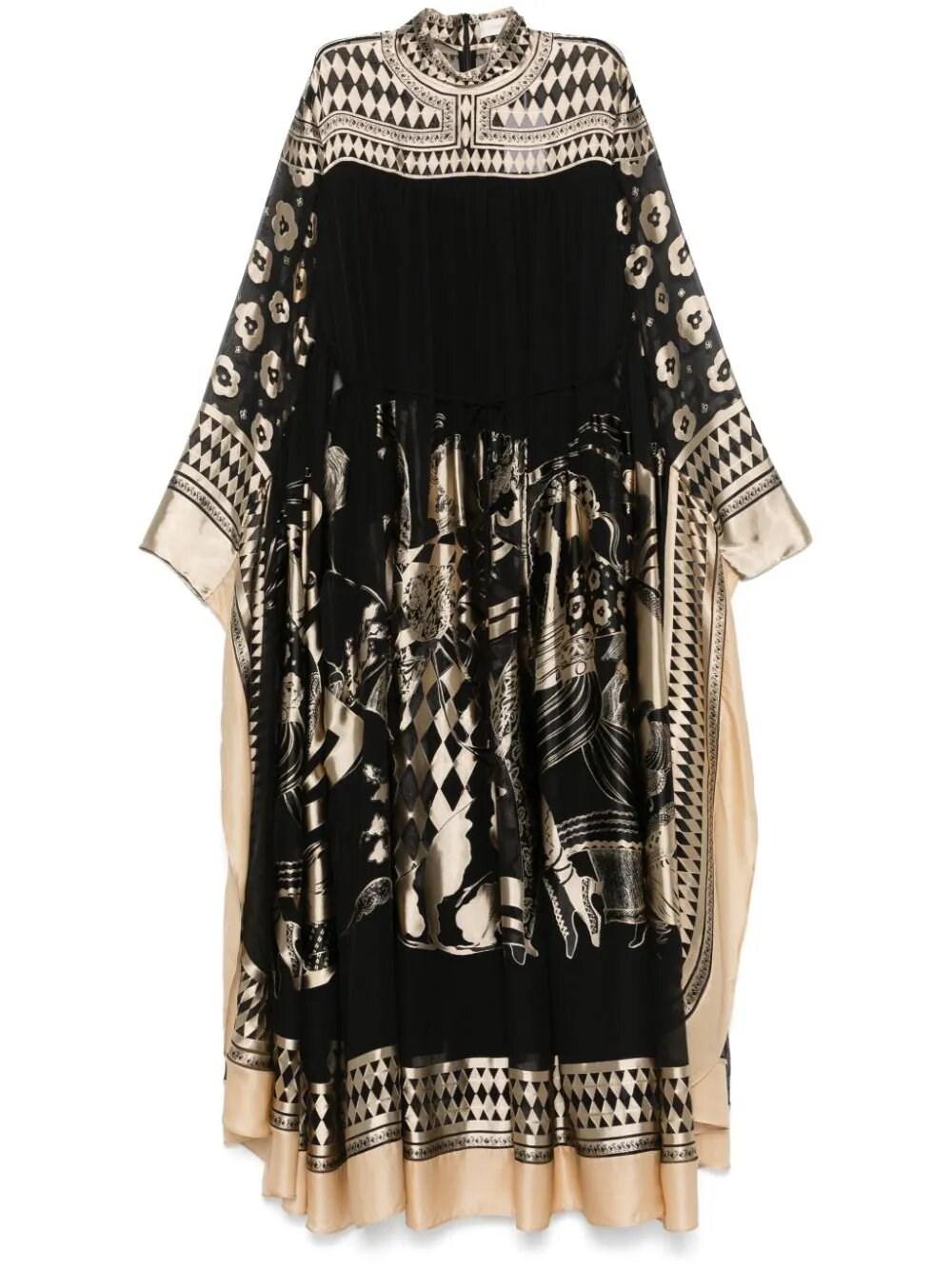 Zimmermann Illustration Otto Gown in Black | Lyst