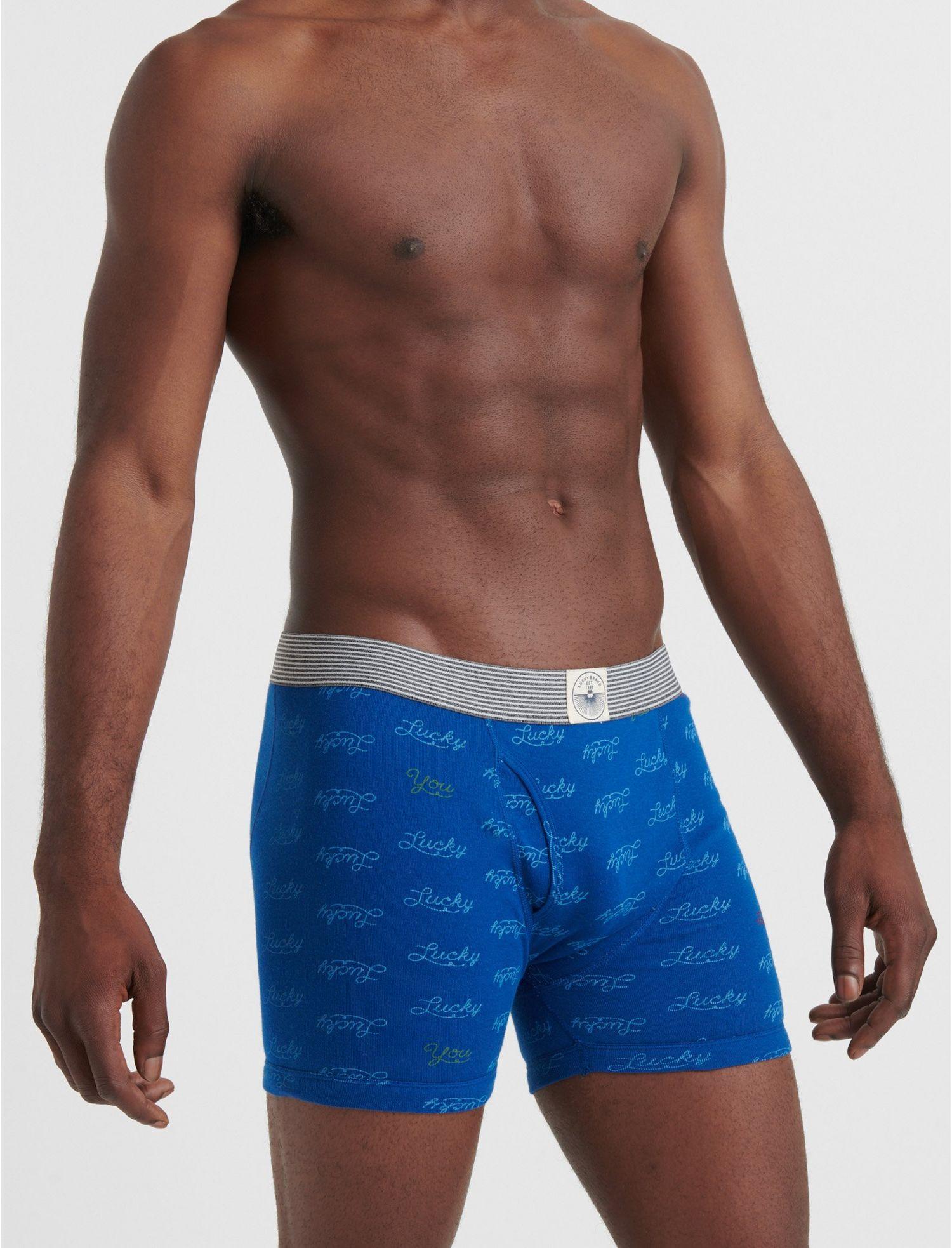 Lucky Brand Cotton Ed Multi 3 Pack Boxers in Blue for Men Lyst