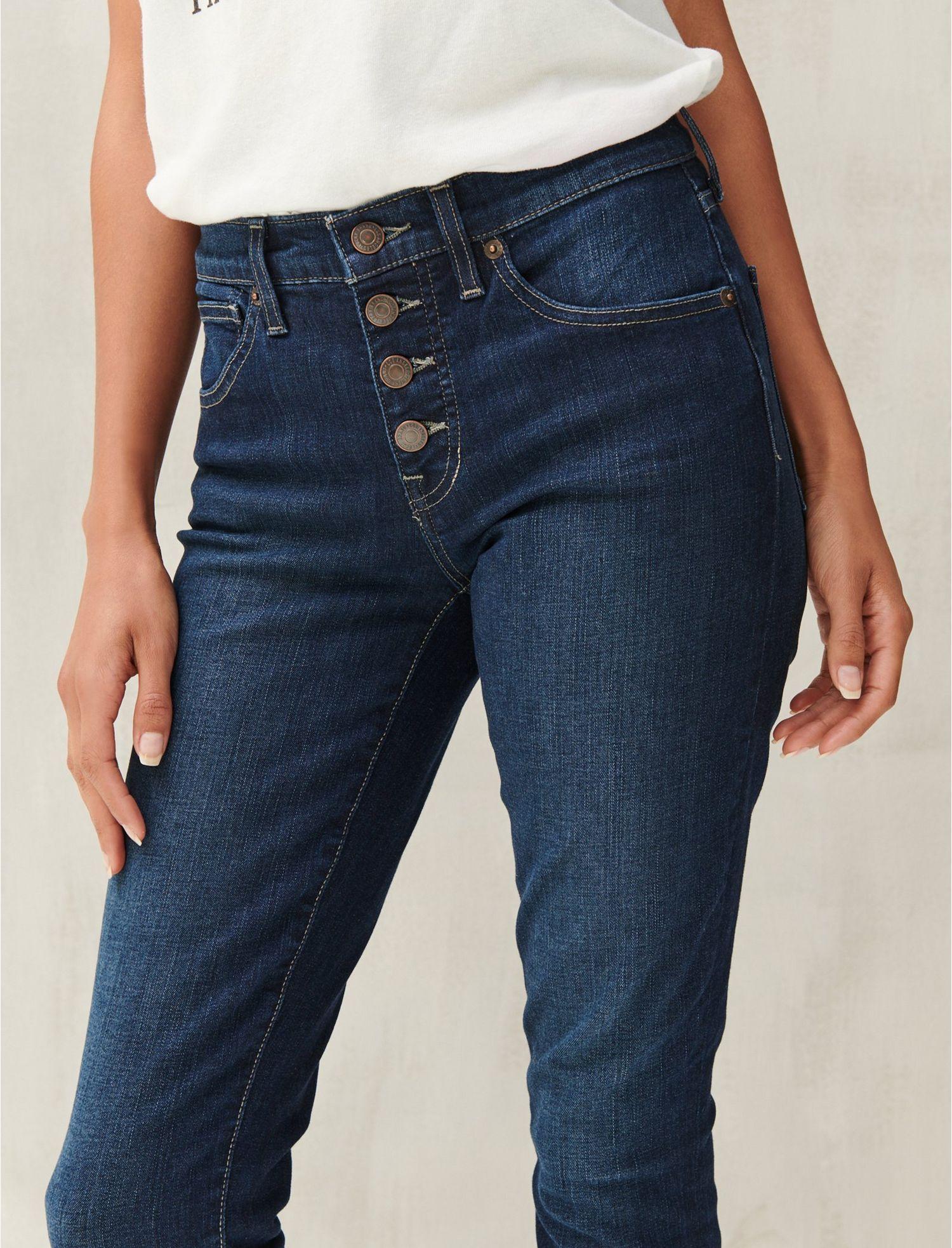 Lucky Brand Denim Mid Rise Ava Skinny Jean in Blue Lyst