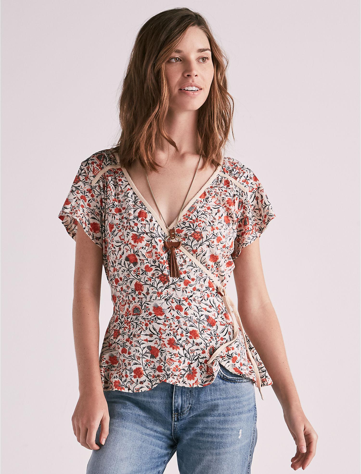 lucky brand wrap top