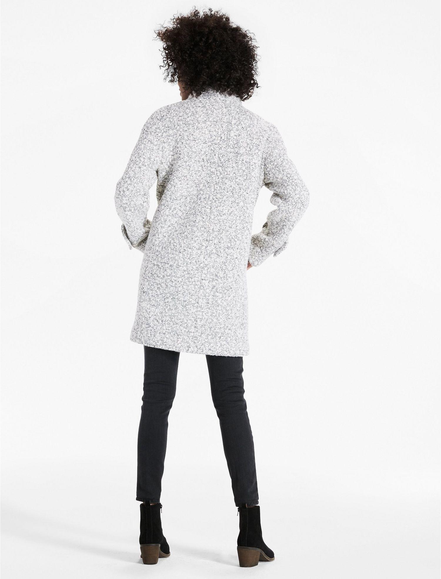 lucky brand light grey wool coat