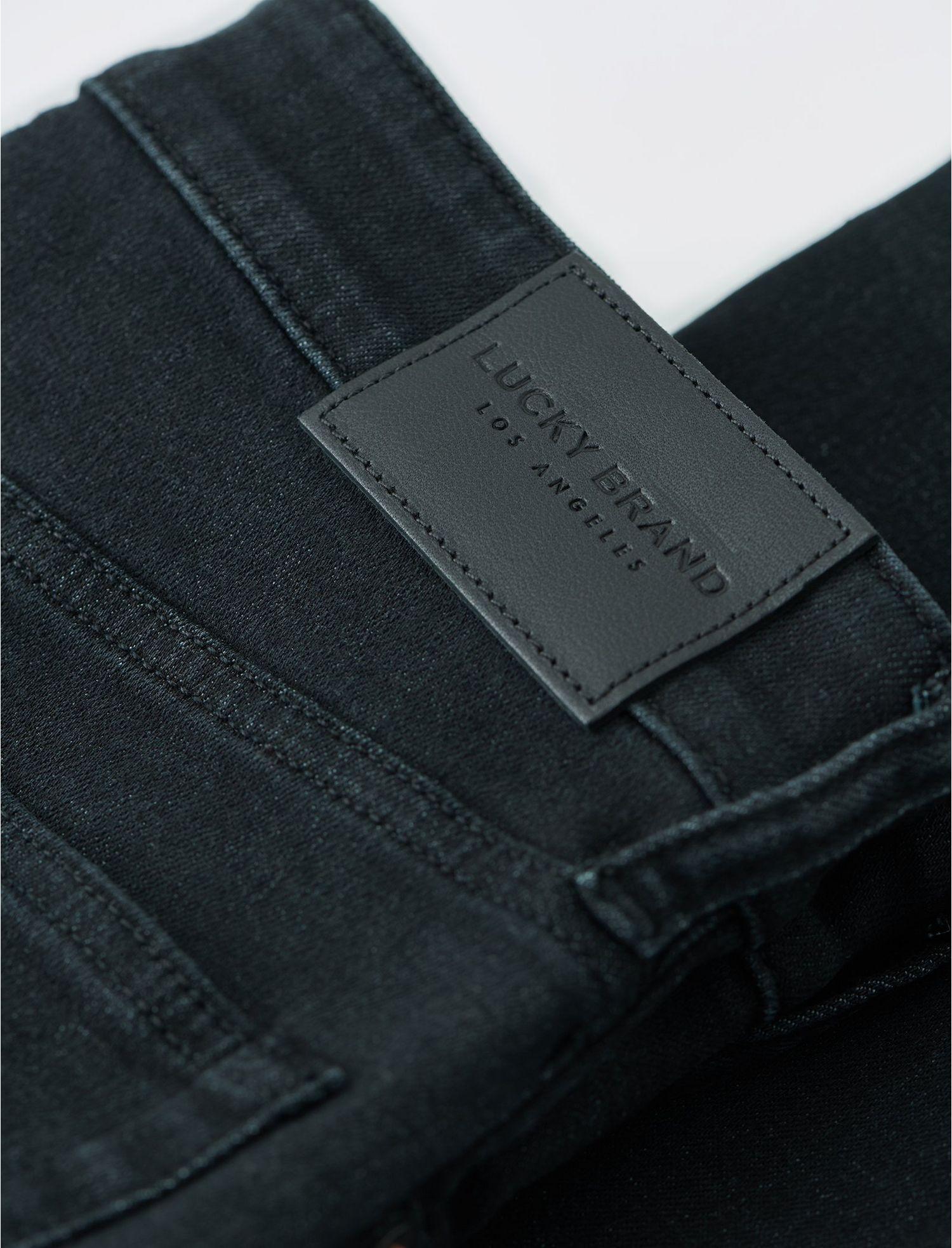 Lucky Brand Cotton 121 Slim Straight Coolmax Jean in Black for Men - Lyst