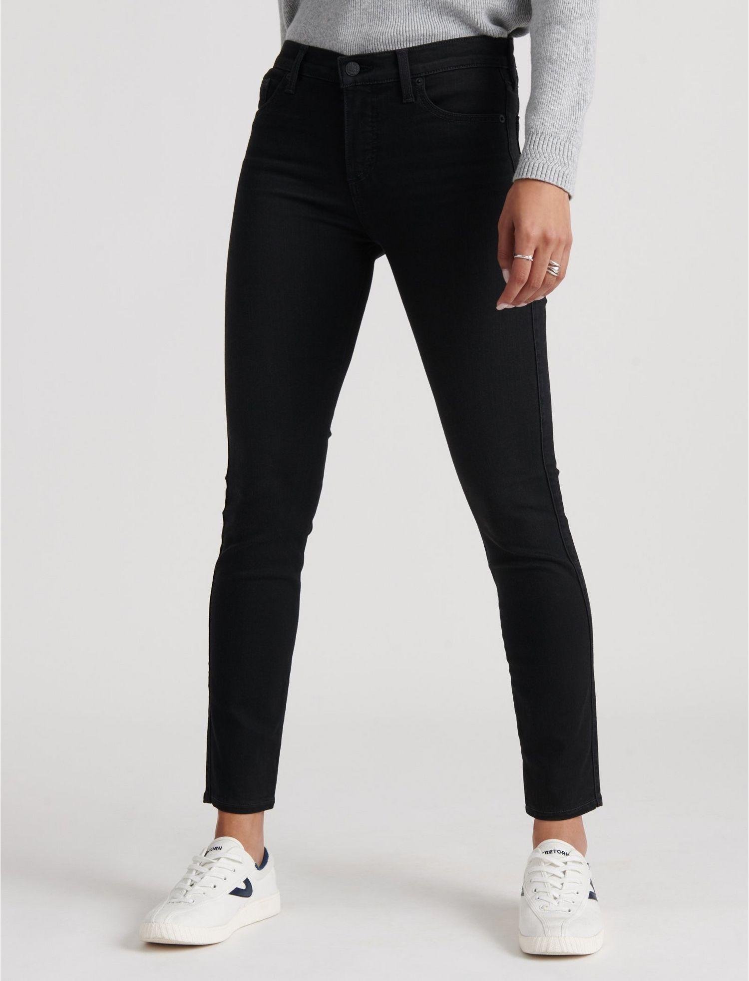 Lucky Brand Denim Mid Rise Ava Skinny Jean in Black - Lyst