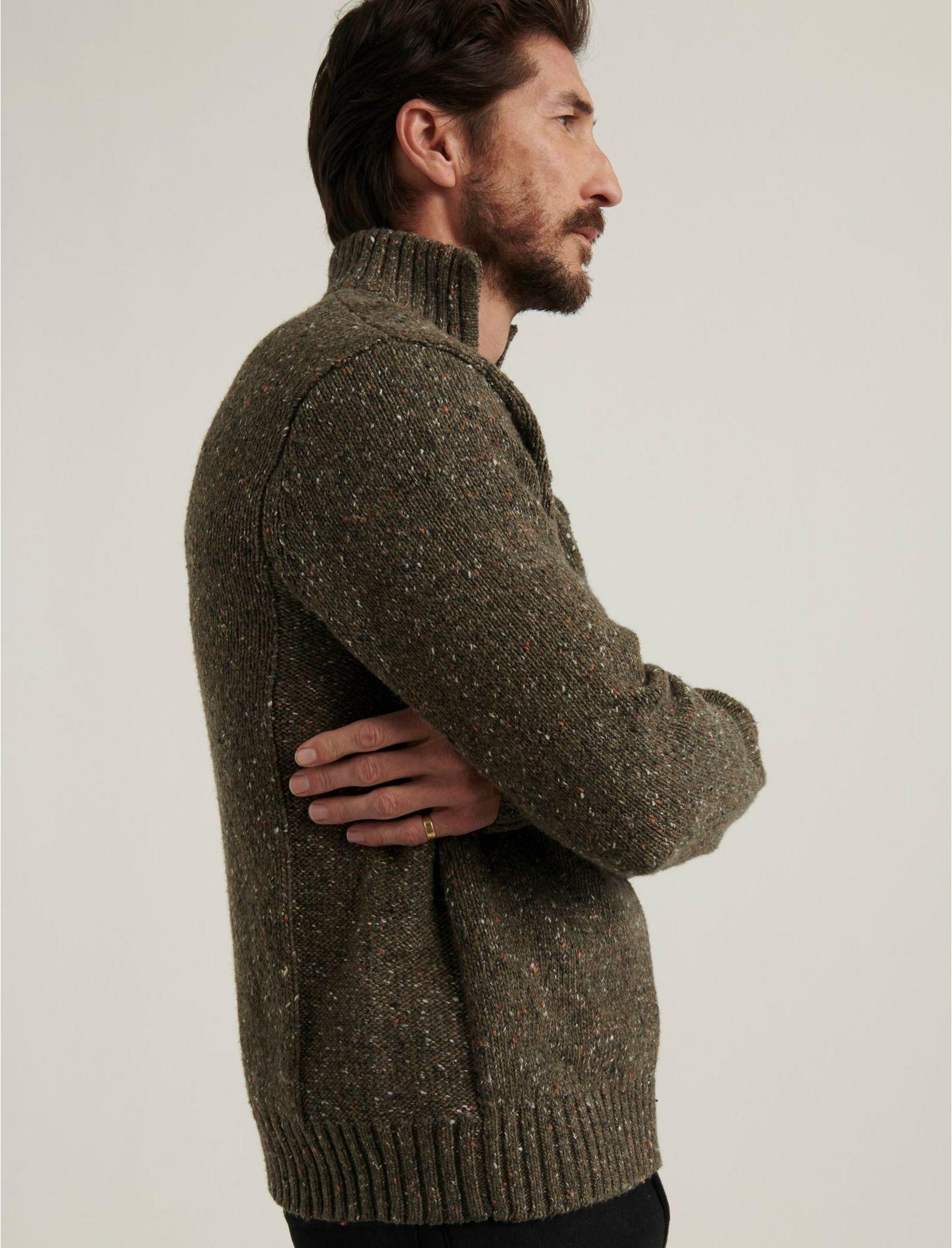 Download Lucky Brand Donegal Half Zip Mock Neck Sweater for Men - Lyst