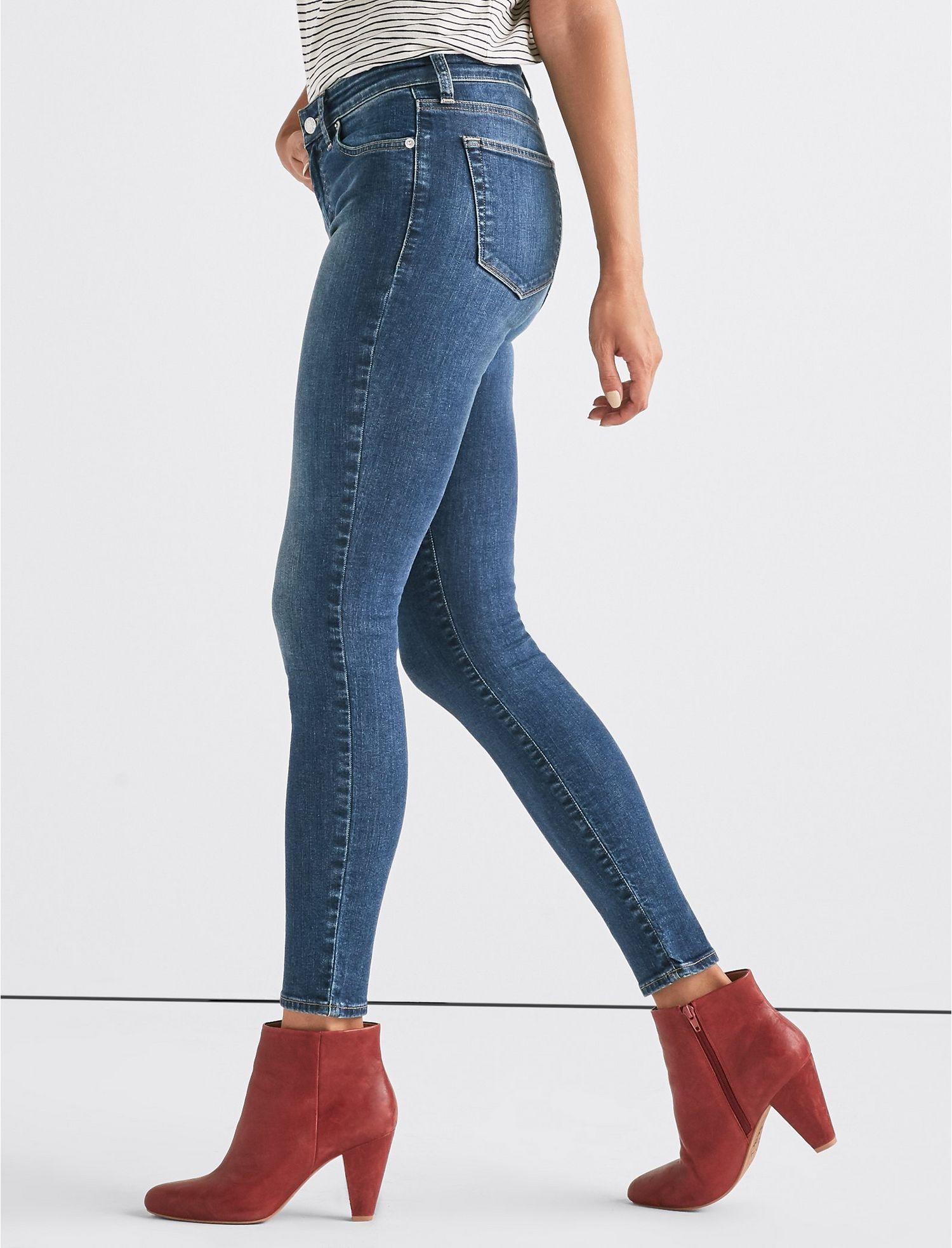 Lucky Brand Ava Mid Rise Super Skinny Jean in Blue - Lyst
