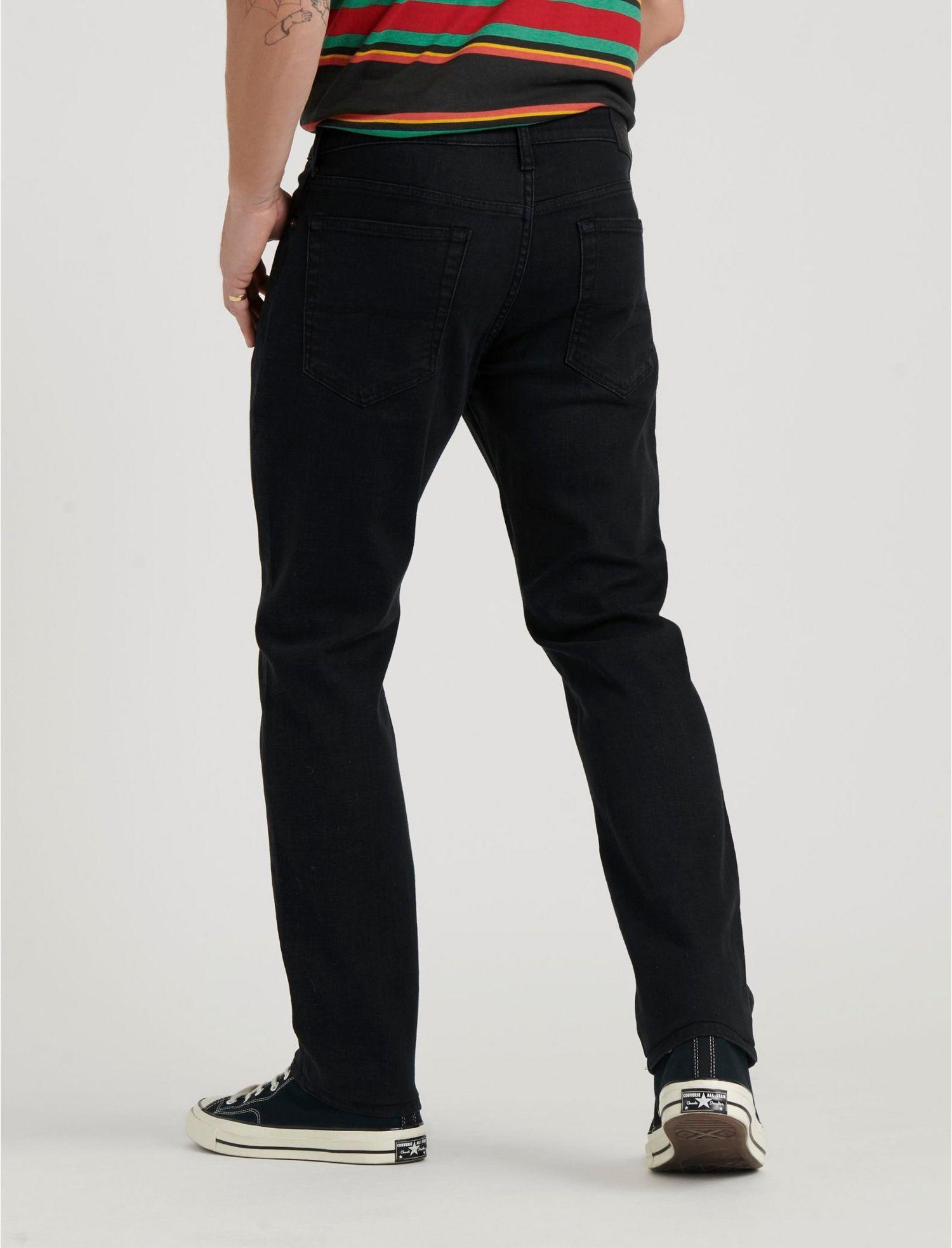 Lucky Brand Cotton 121 Slim Straight Coolmax Jean in Black for Men Lyst