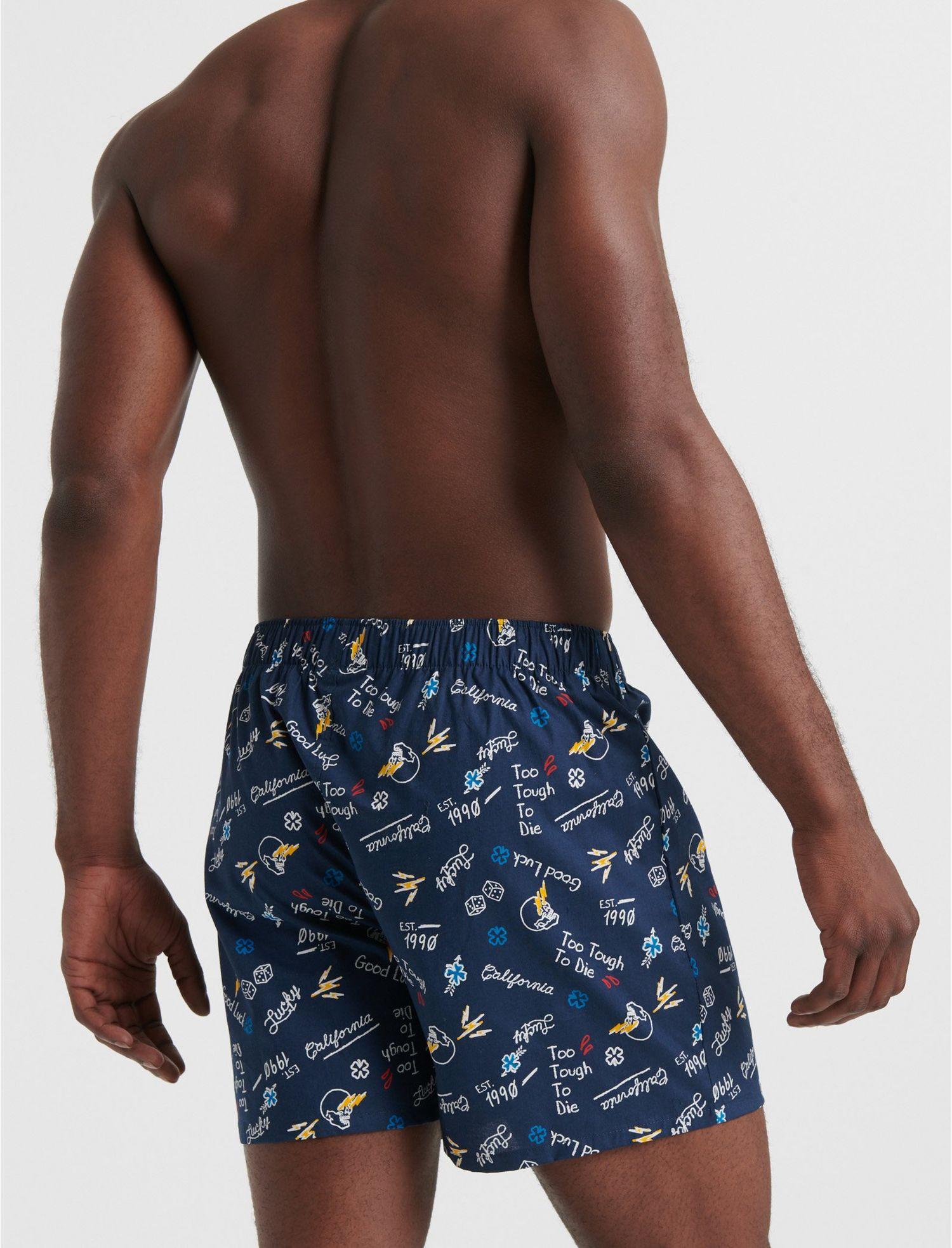 Lucky Brand Cotton Multi Woven 3 Pack Boxers in Blue for Men Lyst