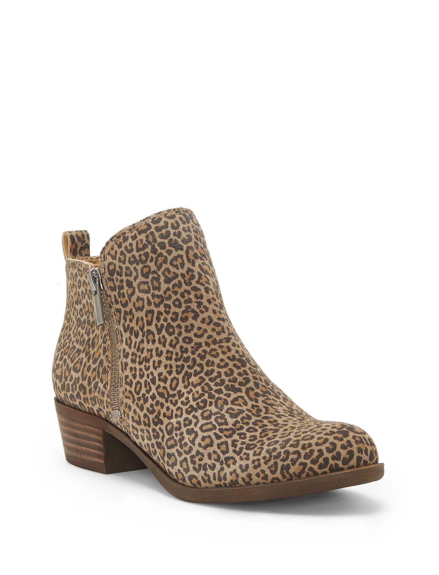 Lucky Brand Suede Basel Flat Leather Bootie In Camel Brown Lyst