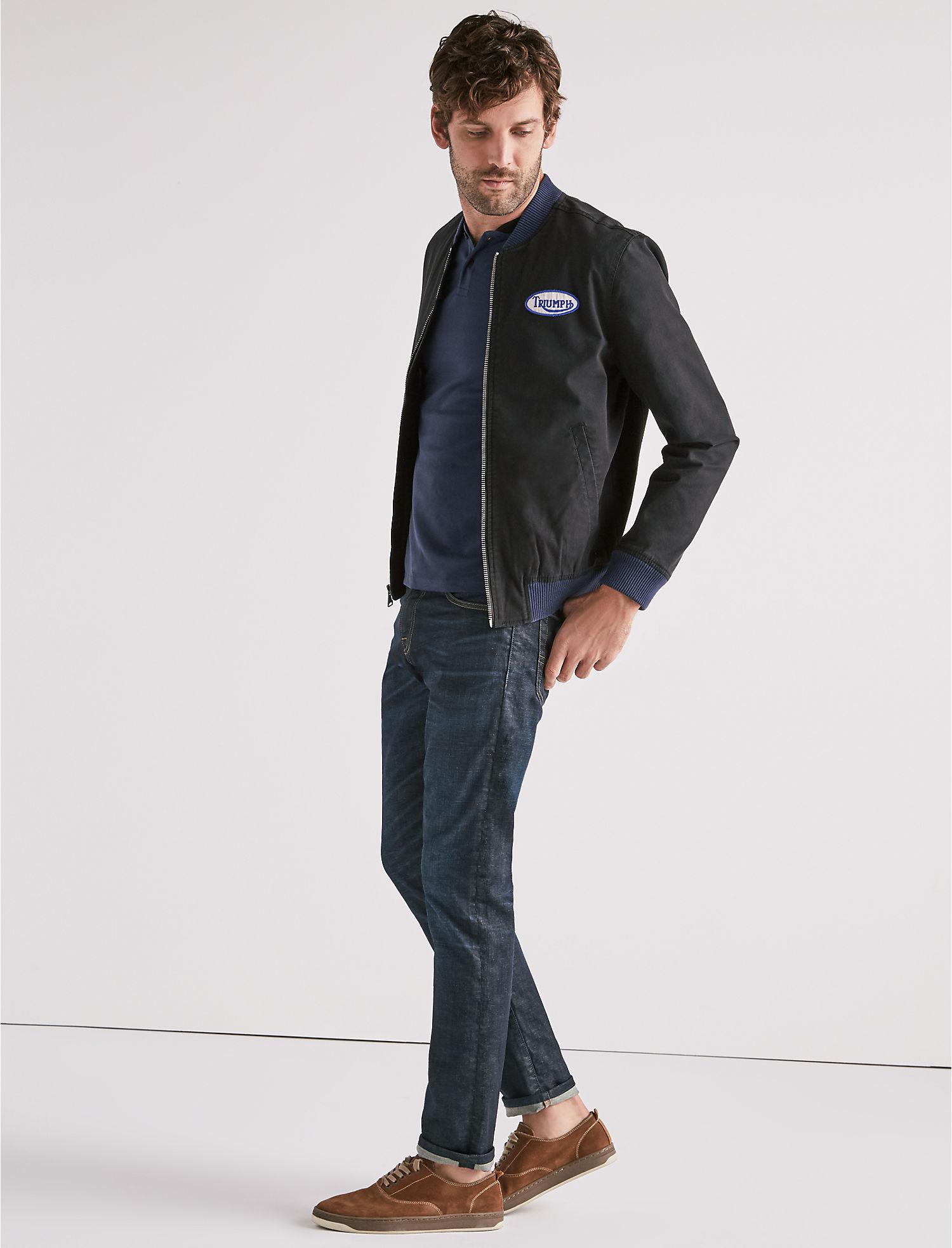 Lyst Lucky Brand Triumph Er Jacket With Patches In Black For Men Gallery