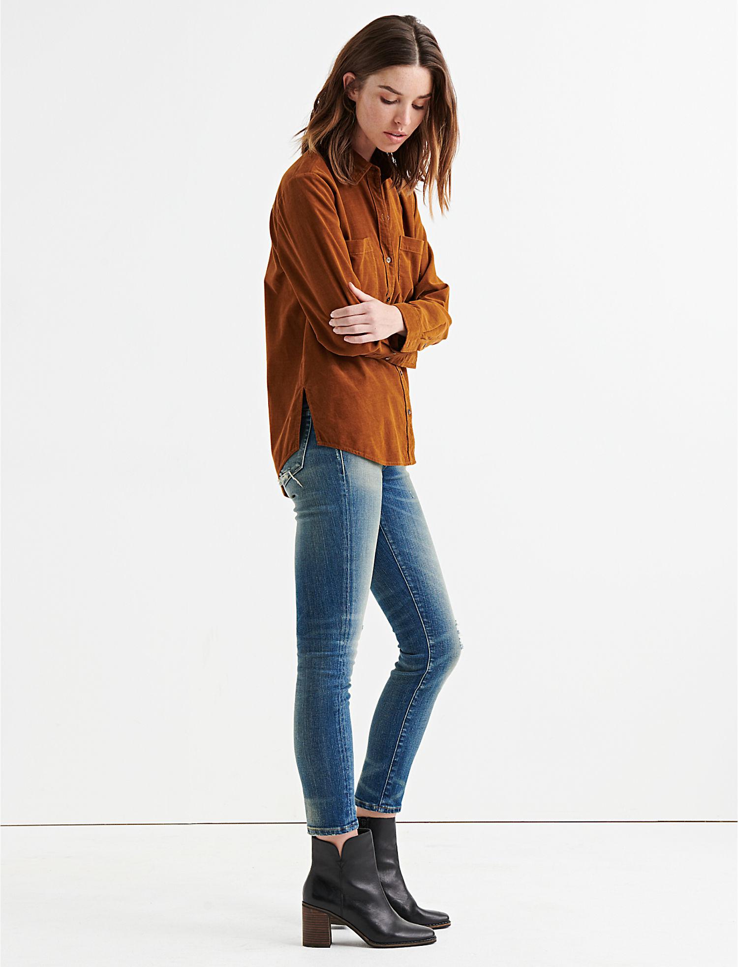 lucky brand corduroy shirt