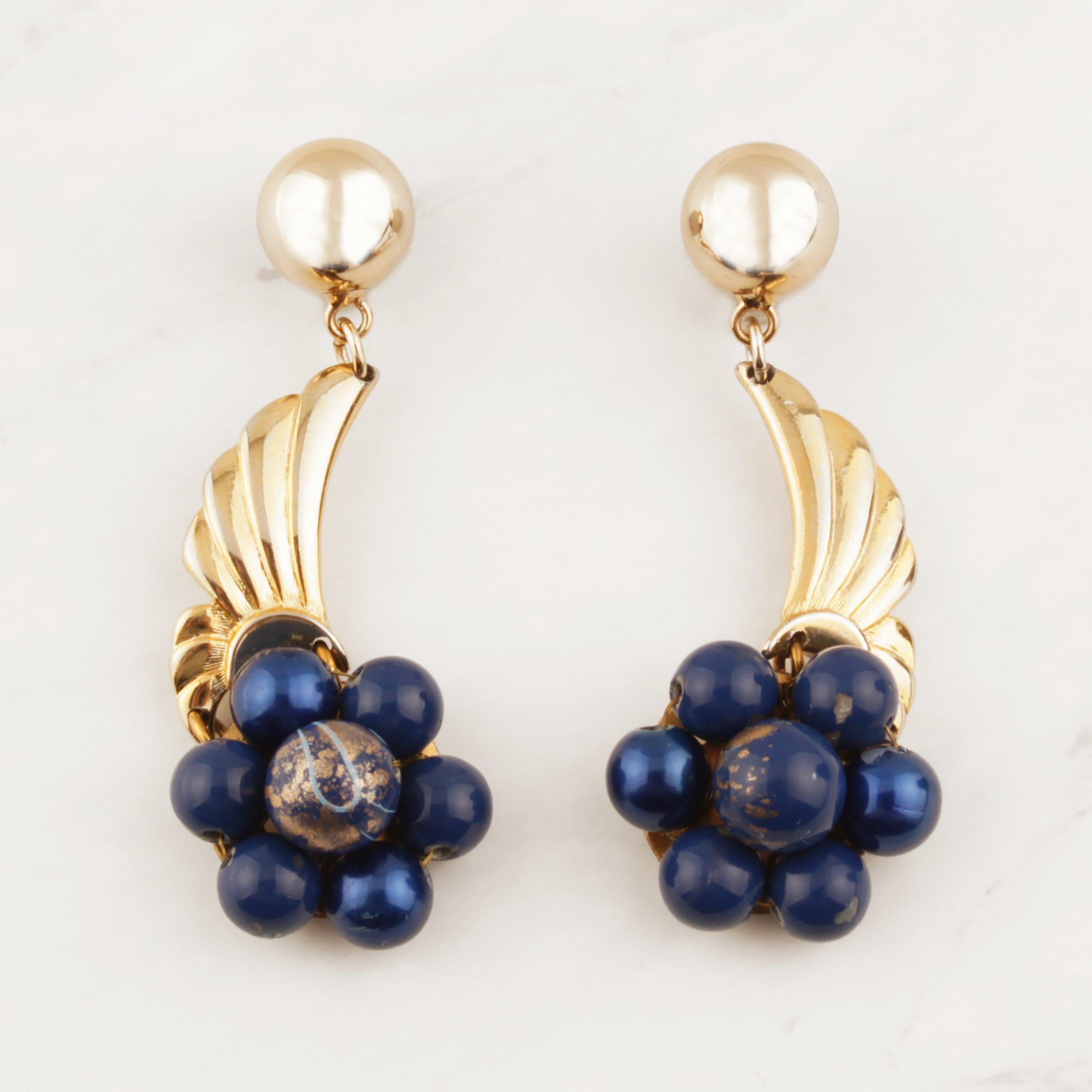 Lulu Frost Vintage Hunley Jaunt Earrings in Blue - Lyst