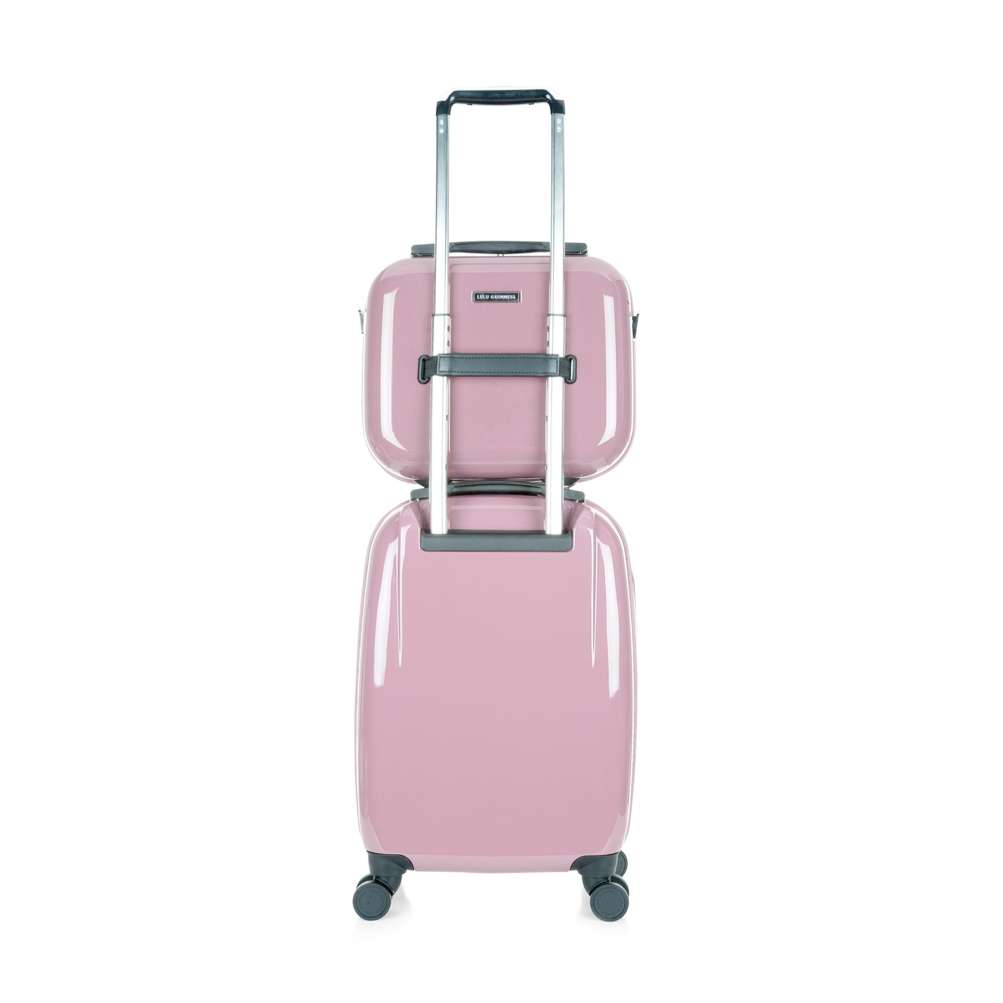 lulu guinness pink suitcase