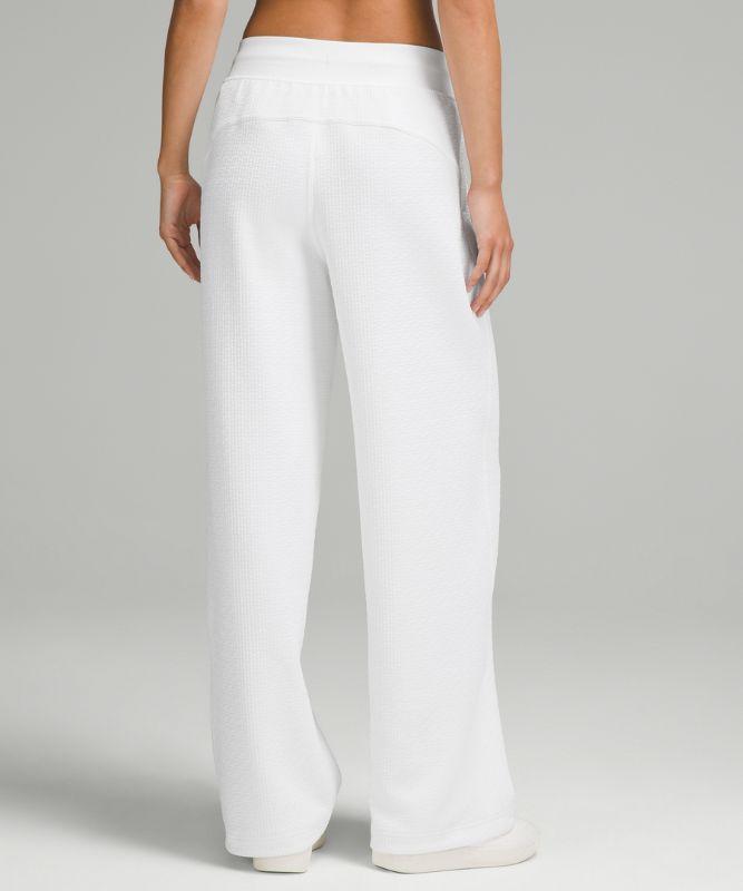 lululemon Textured High-Rise Wide-Leg Track Pant in White Lyst UK