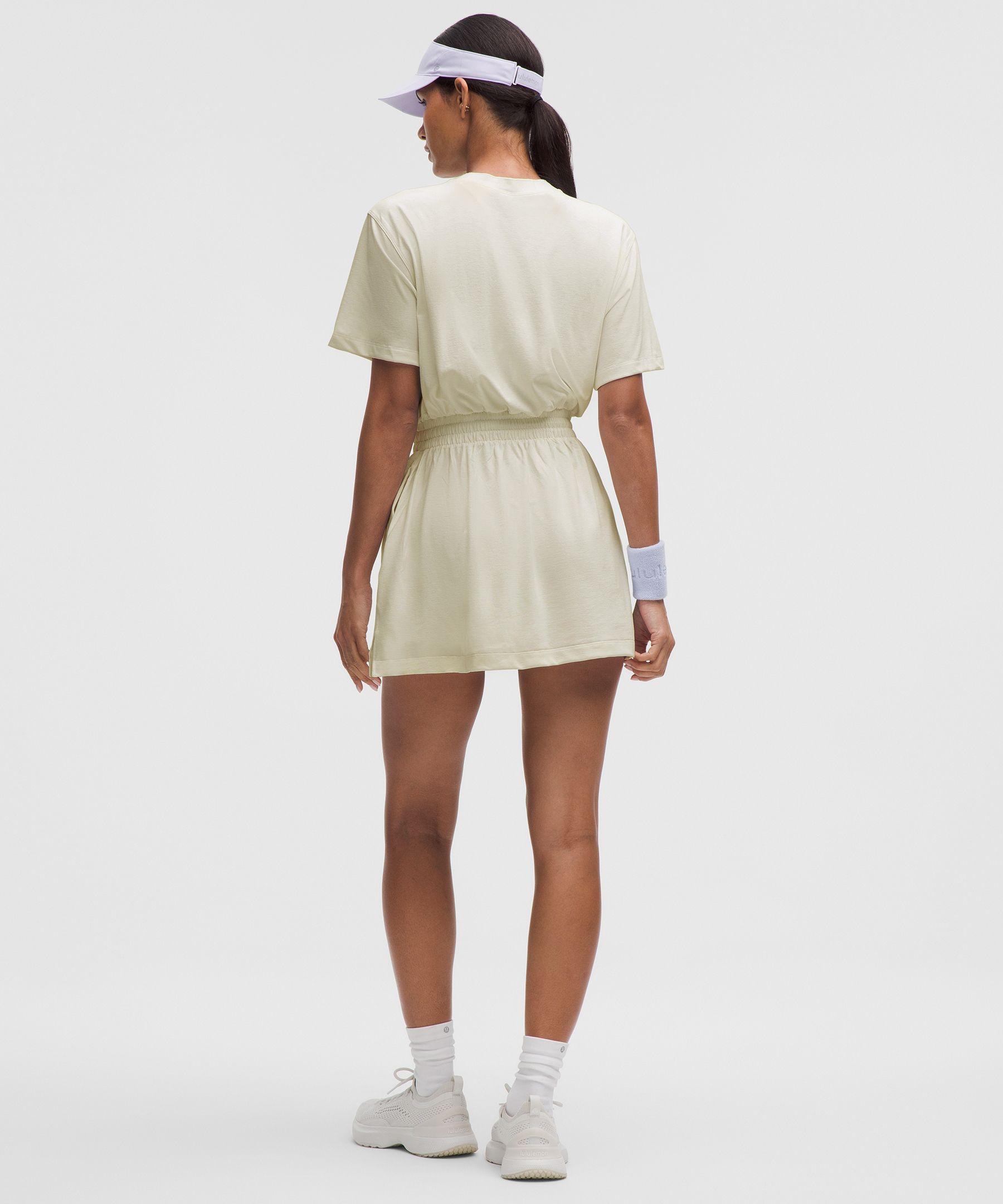lululemon t shirt dress Smocked-Waist T-Shirt Dress - Larkspur