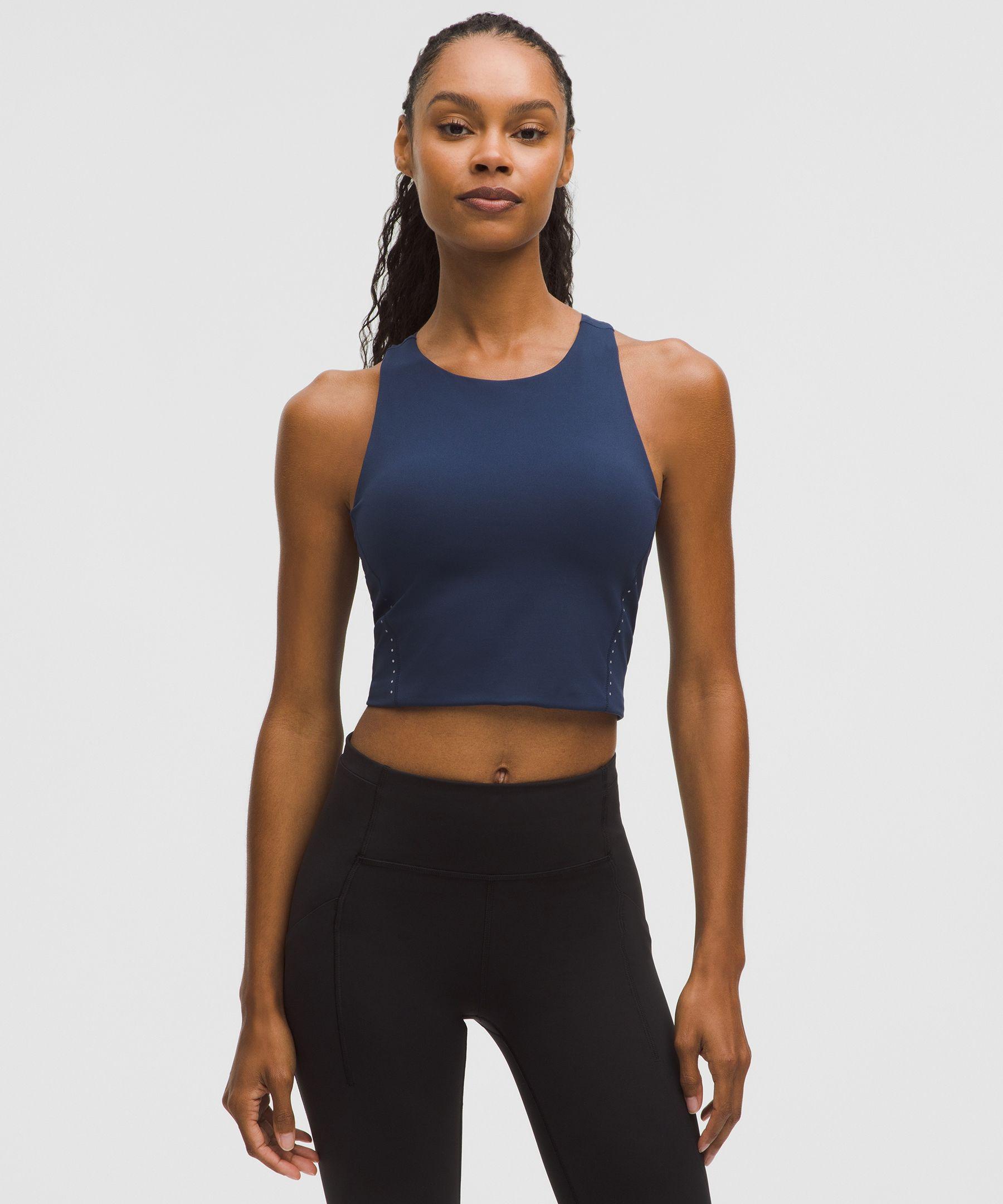 lululemon – Swift Speed Cropped Tank Top B/C Cup – – Size 4