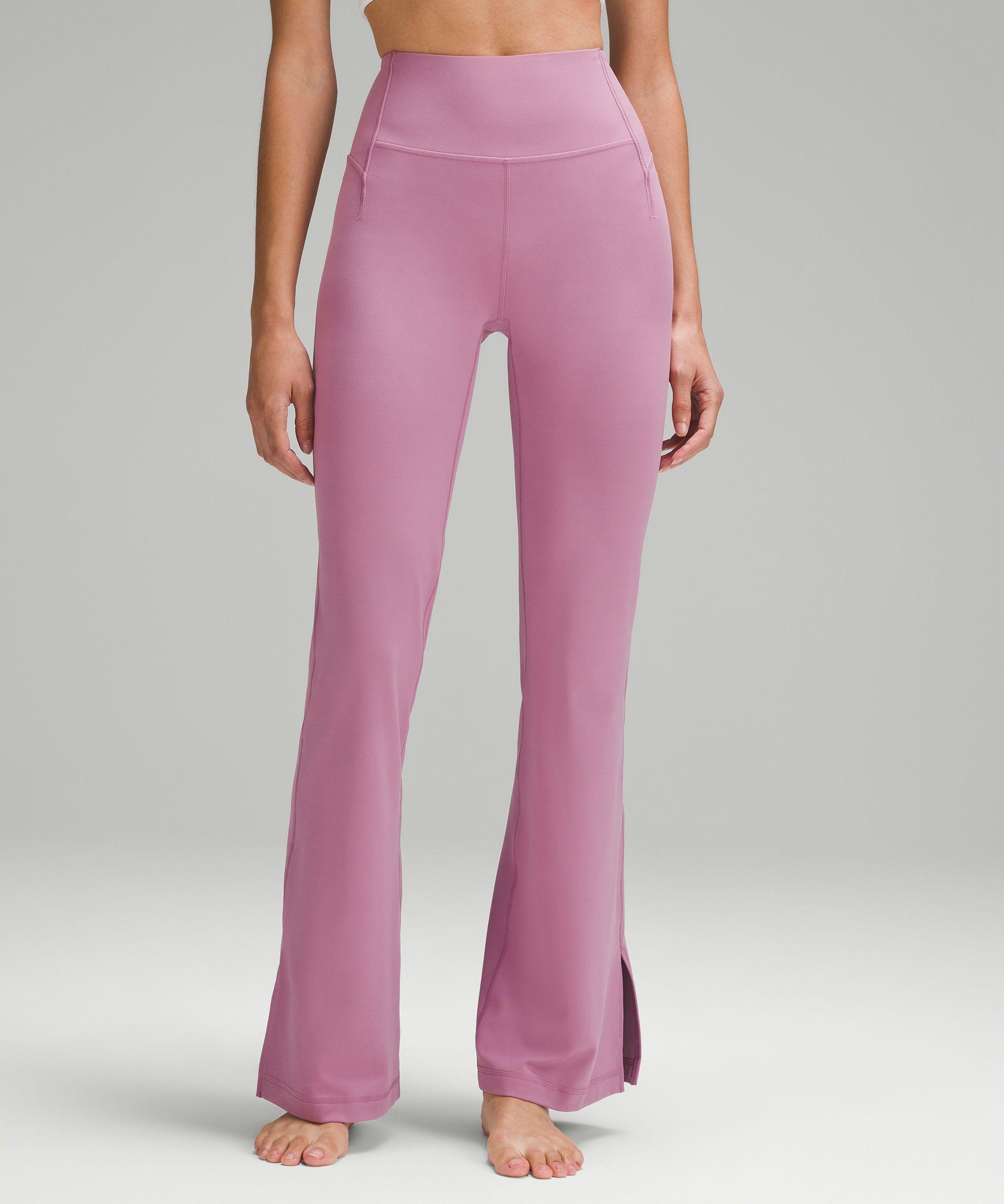 lululemon athletica Groove High-rise Split-hem Flared Pants Nulu - Color  Pink/purple - Size 0