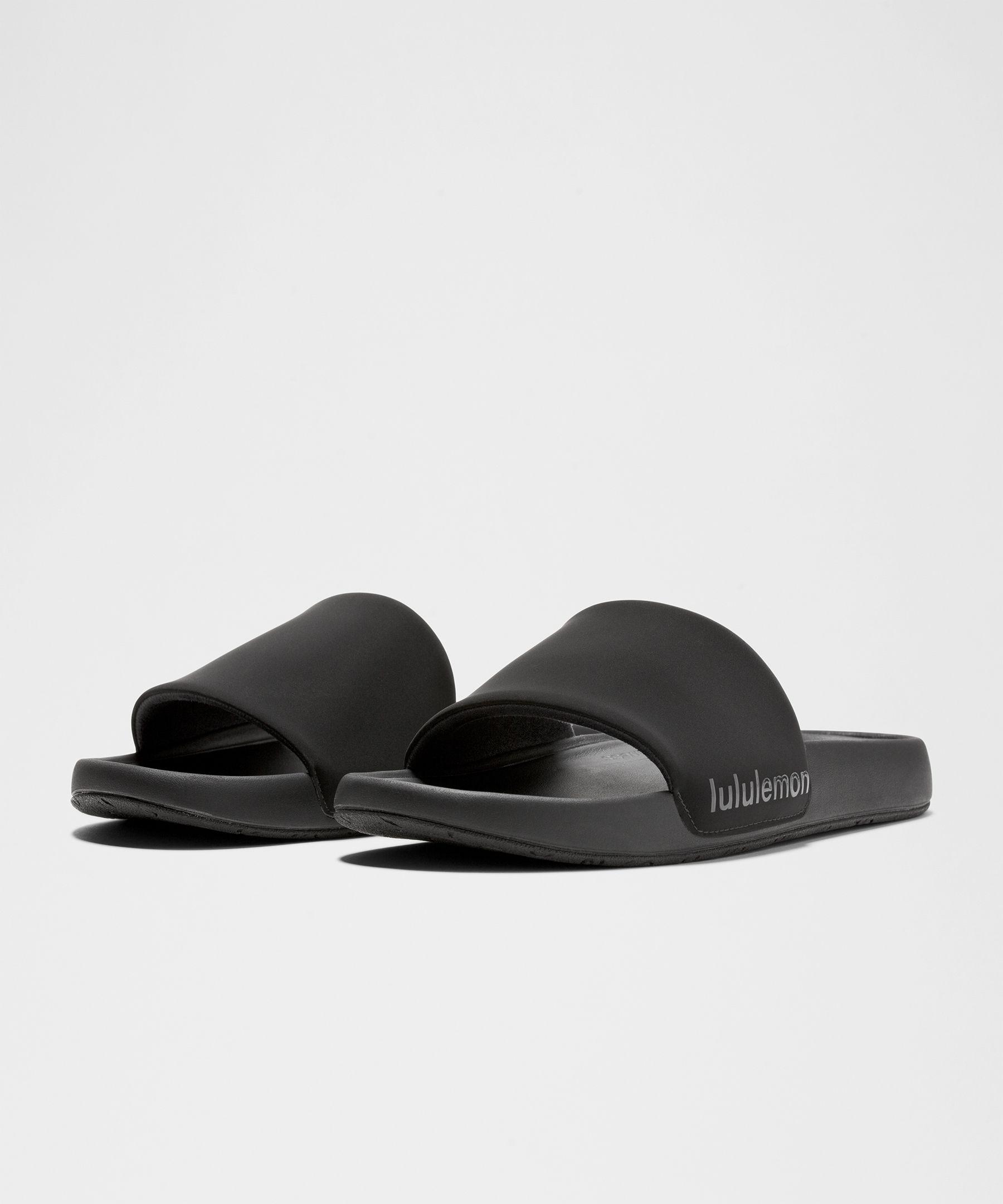 lululemon Restfeel Slide Mens Black Graphite Grey Sandals LM9ANHS Size 10 Men main image 3