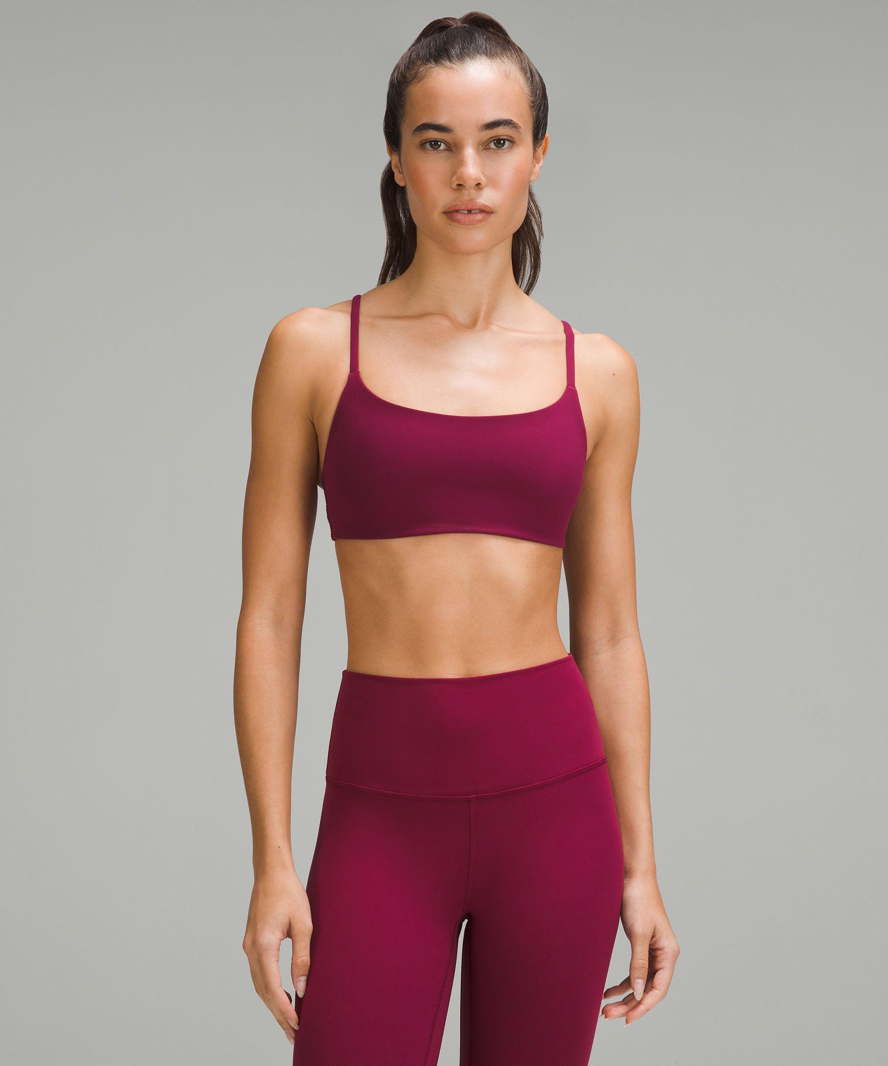 lululemon athletica Wunder Train Strappy Racer Bra Light Support, A/b Cup  in Red