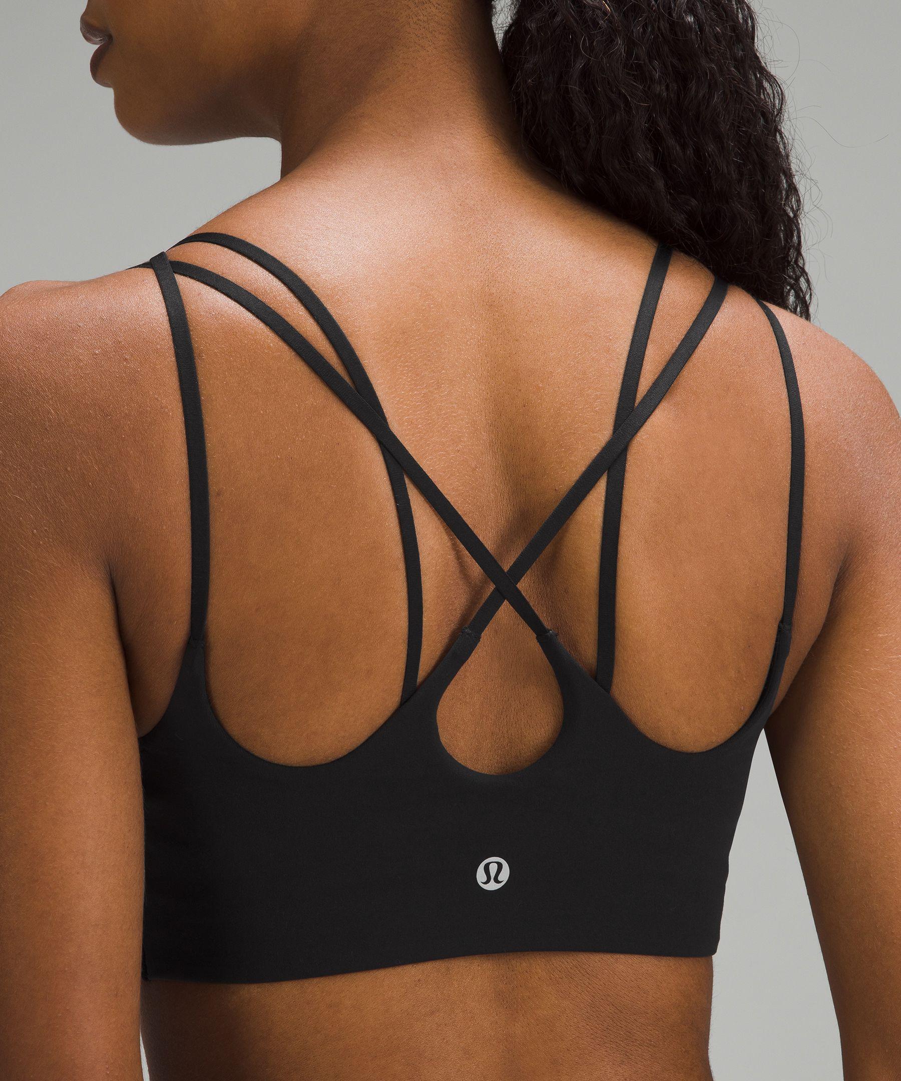 lululemon athletica Nulu Strappy Yoga Bra Light Support, A/b Cup in Black