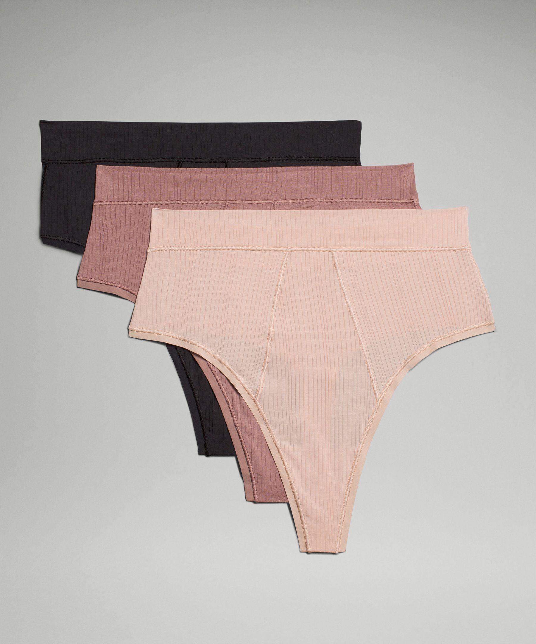 Lululemon athletica Wundermost Ultra-Soft Nulu Dipped-Waist Thong Underwear, Women's
